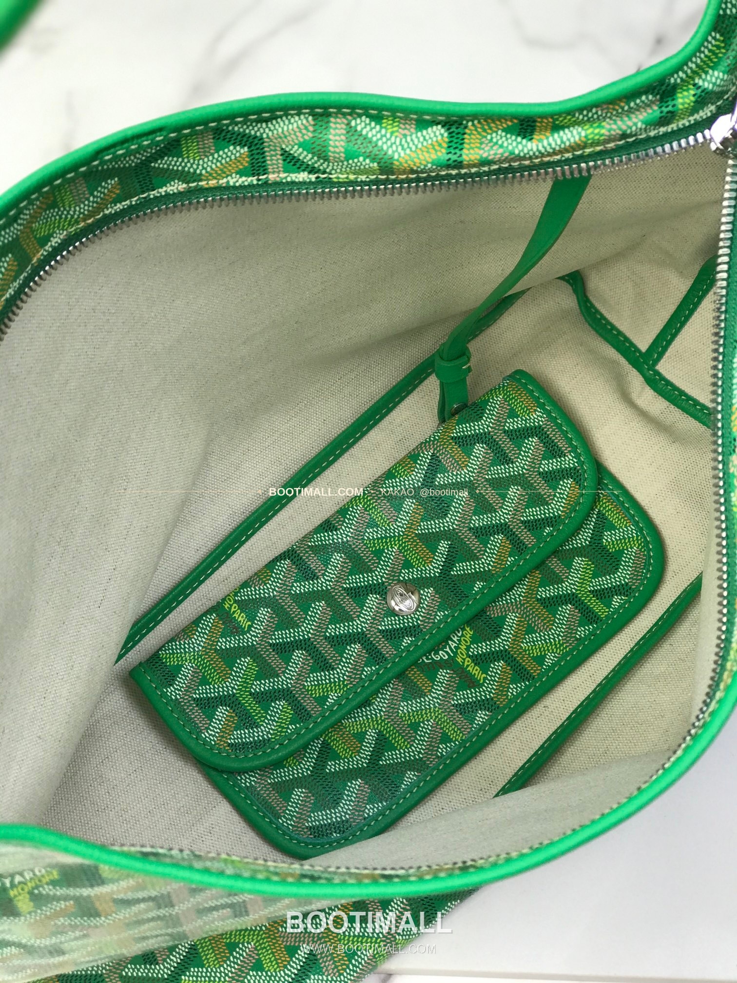 고야드 호보 보헴 고야르딘 캔버스 멀티컬러 숄더백 Goyard Hobo Boheme Goyardine Canvas Multicolor Shoulder Bag 020223 43cm 9