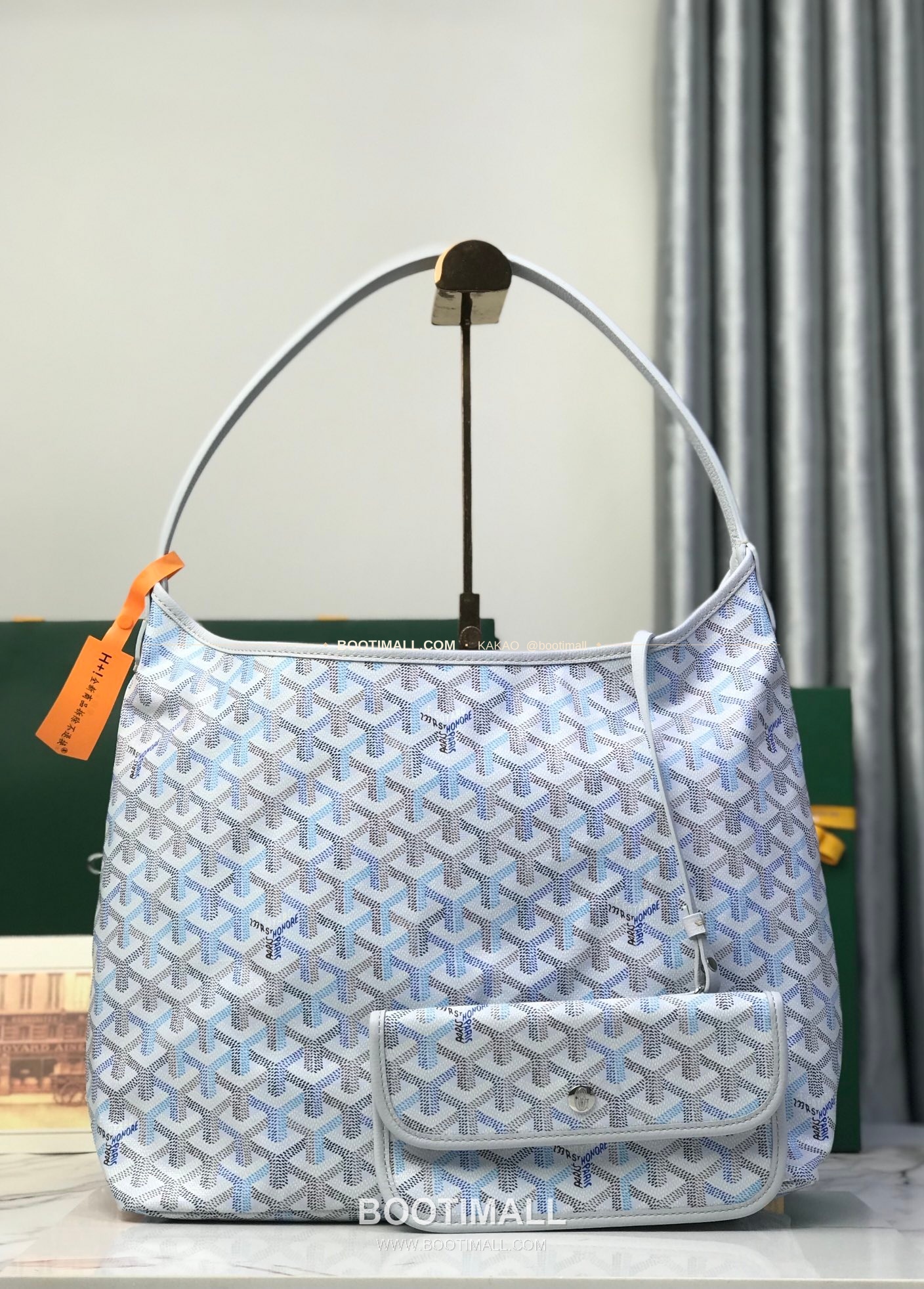 고야드 호보 보헴 고야르딘 캔버스 멀티컬러 숄더백 Goyard Hobo Boheme Goyardine Canvas Multicolor Shoulder Bag 020223 43cm 2