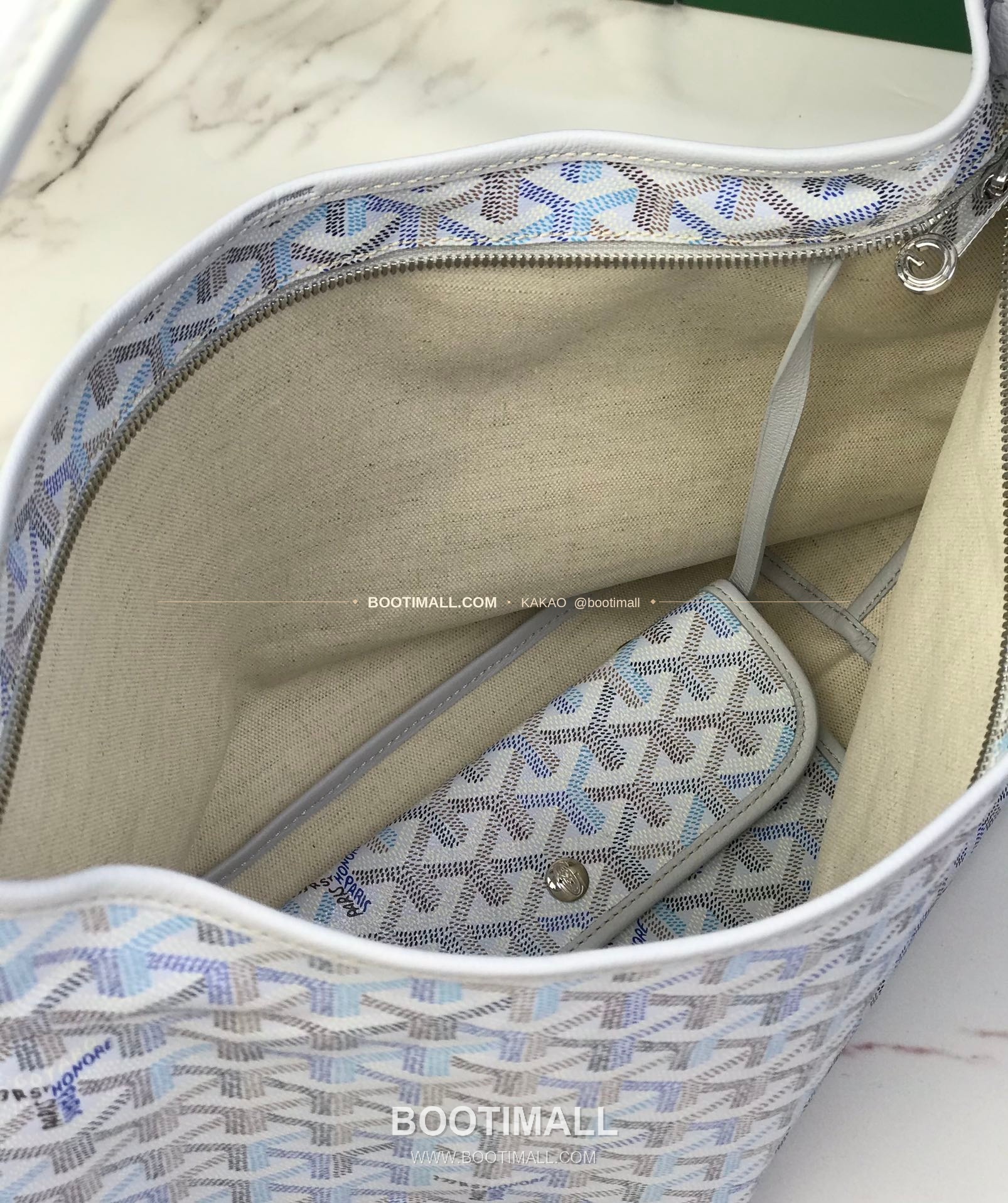 고야드 호보 보헴 고야르딘 캔버스 멀티컬러 숄더백 Goyard Hobo Boheme Goyardine Canvas Multicolor Shoulder Bag 020223 43cm 9