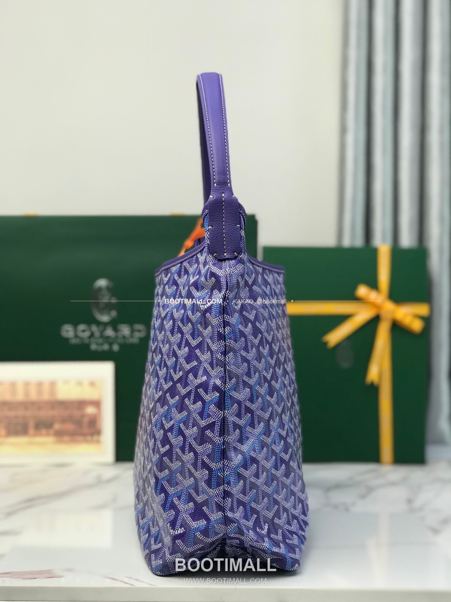 고야드 호보 보헴 고야르딘 캔버스 멀티컬러 숄더백 Goyard Hobo Boheme Goyardine Canvas Multicolor Shoulder Bag 020223 43cm 3