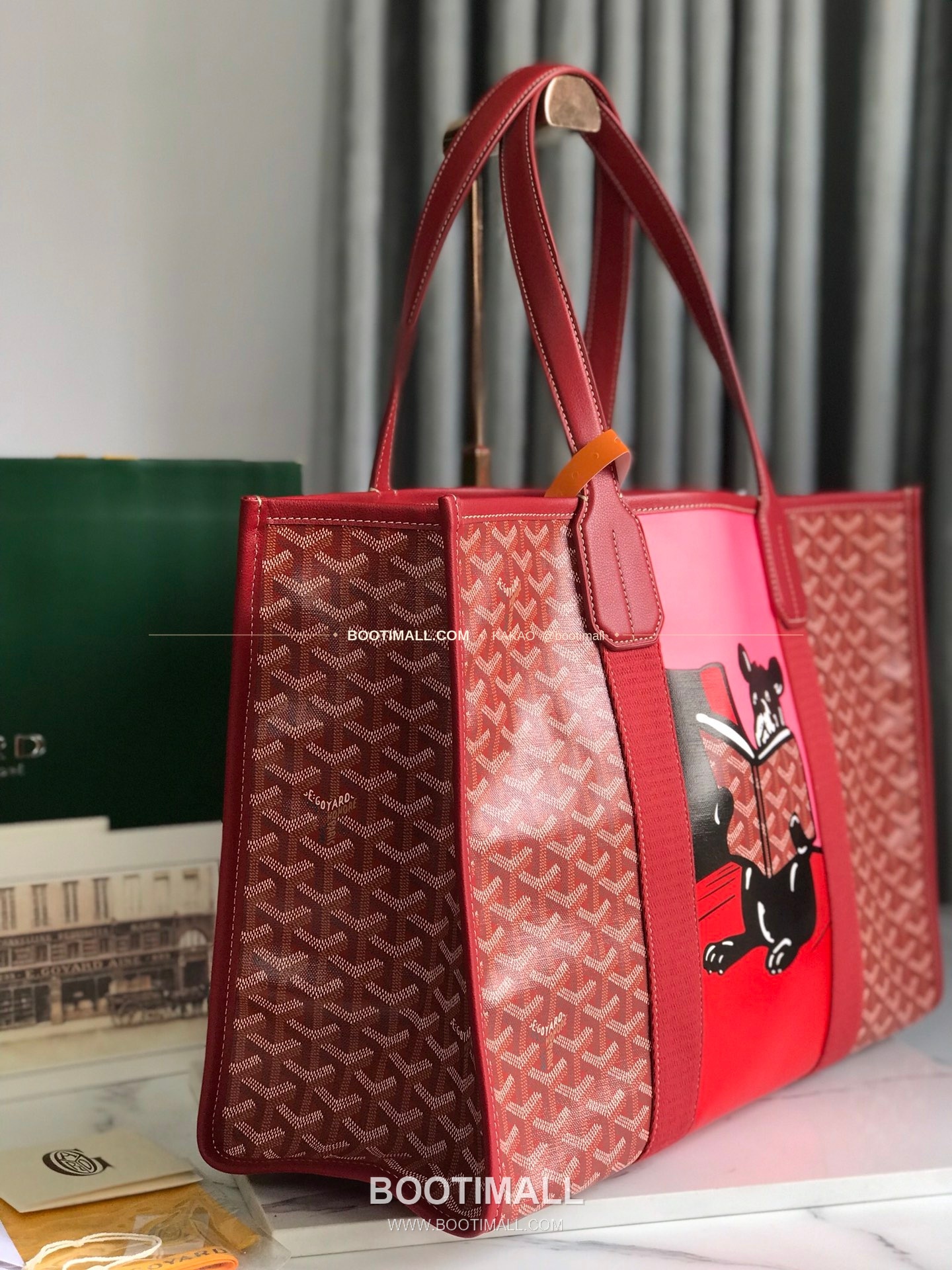 고야드 빌레트 고야르딘 불독 그래픽 토트백 Goyard Villette Goyardine Bulldog Graphic Tote Bag 020220 45.5cm 2