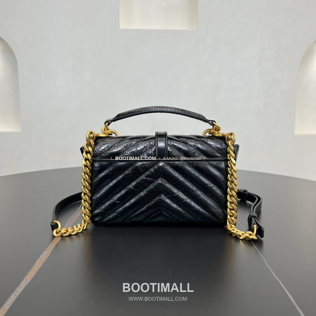 생로랑 컬리지 카프스킨 카산드라 퀼팅 체인 숄더백 Saint Laurent College Calfskin Cassandre Quilted Chain Shoulder Bag 779430 20cm 6