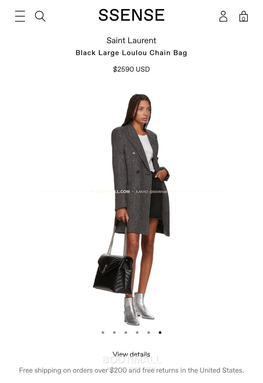 생로랑 루루 카프스킨 Y퀼팅 플랩 체인 숄더백 Saint Laurent Loulou Calfskin Y Quilted Flap Chain Shoulder Bag 457014 38cm 4