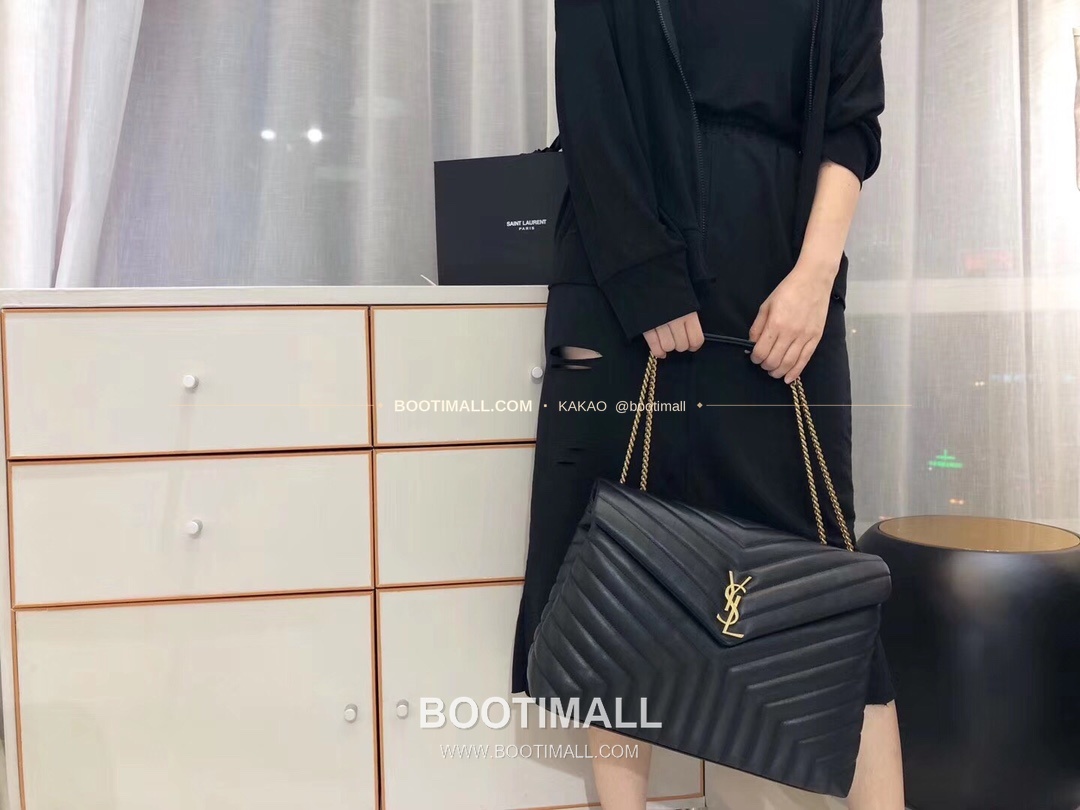 생로랑 루루 카프스킨 Y퀼팅 플랩 체인 숄더백 Saint Laurent Loulou Calfskin Y Quilted Flap Chain Shoulder Bag 457014 38cm 6