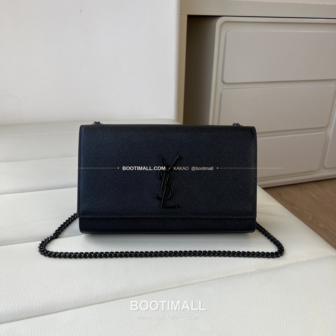 생로랑 모노그램 카프스킨 그레인 체인 숄더백 Saint Laurent Monogram Calfskin Grain Chain Shoulder Bag 364021 24cm 1