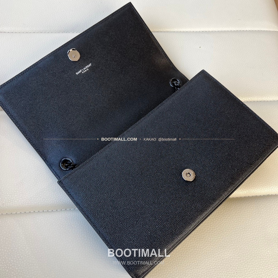 생로랑 모노그램 카프스킨 그레인 체인 숄더백 Saint Laurent Monogram Calfskin Grain Chain Shoulder Bag 364021 24cm 7