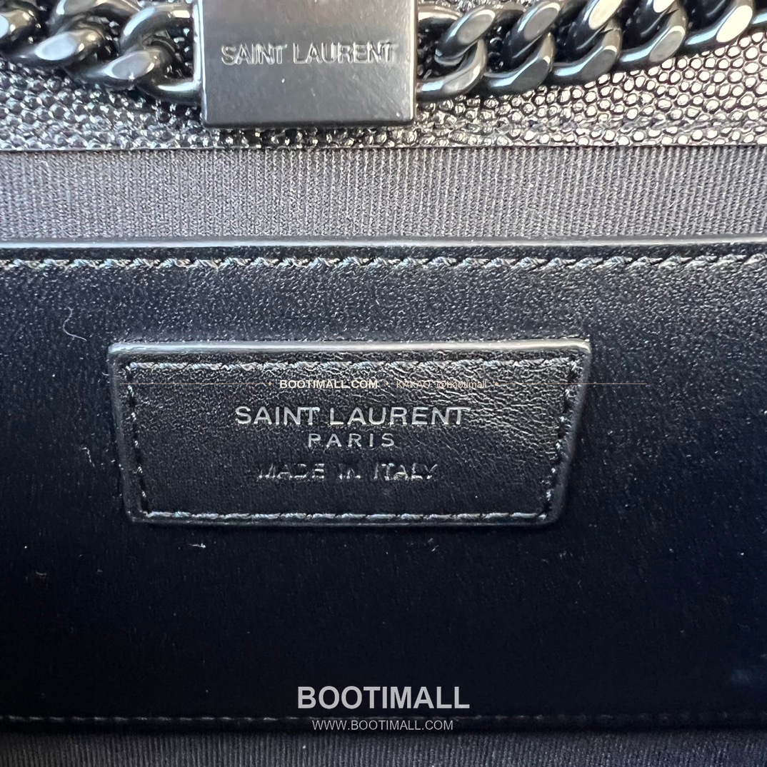 생로랑 모노그램 카프스킨 그레인 체인 숄더백 Saint Laurent Monogram Calfskin Grain Chain Shoulder Bag 364021 24cm 9
