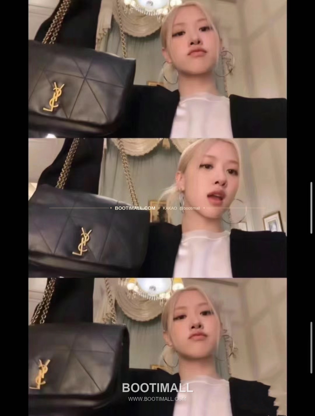 생로랑 제이미 나파 램스킨 카레리브고슈 퀼팅 체인 숄더백 Saint Laurent Jamie Nappa Lambskin Carre Rive Gauche Quilted Chain Shoulder Bag 763475 25cm 5