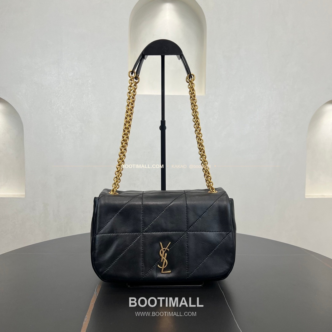 생로랑 제이미 나파 램스킨 카레리브고슈 퀼팅 체인 숄더백 Saint Laurent Jamie Nappa Lambskin Carre Rive Gauche Quilted Chain Shoulder Bag 763475 25cm 10