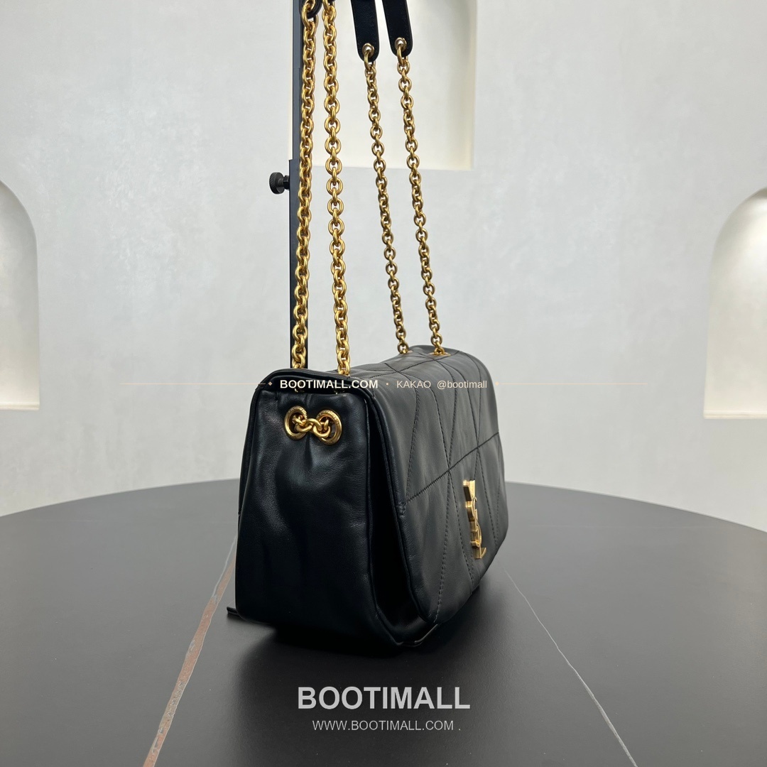 생로랑 제이미 나파 램스킨 카레리브고슈 퀼팅 체인 숄더백 Saint Laurent Jamie Nappa Lambskin Carre Rive Gauche Quilted Chain Shoulder Bag 763475 25cm 12