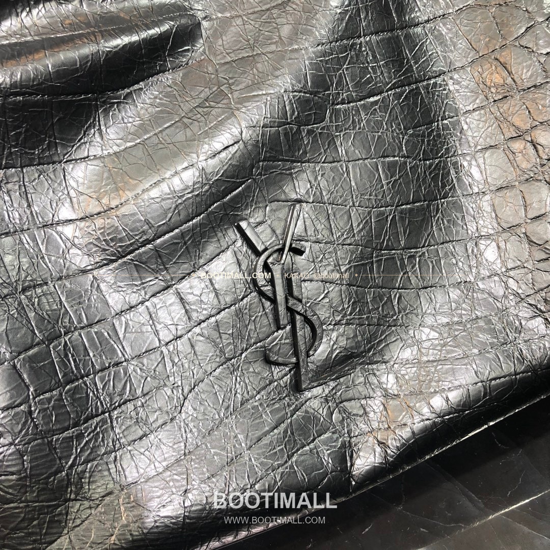 생로랑 카프스킨 크로커 엠보 Y퀼팅 토트백 Saint Laurent Calfskin Croc Embossed Y Quilted Tote Bag 591226 33cm 4