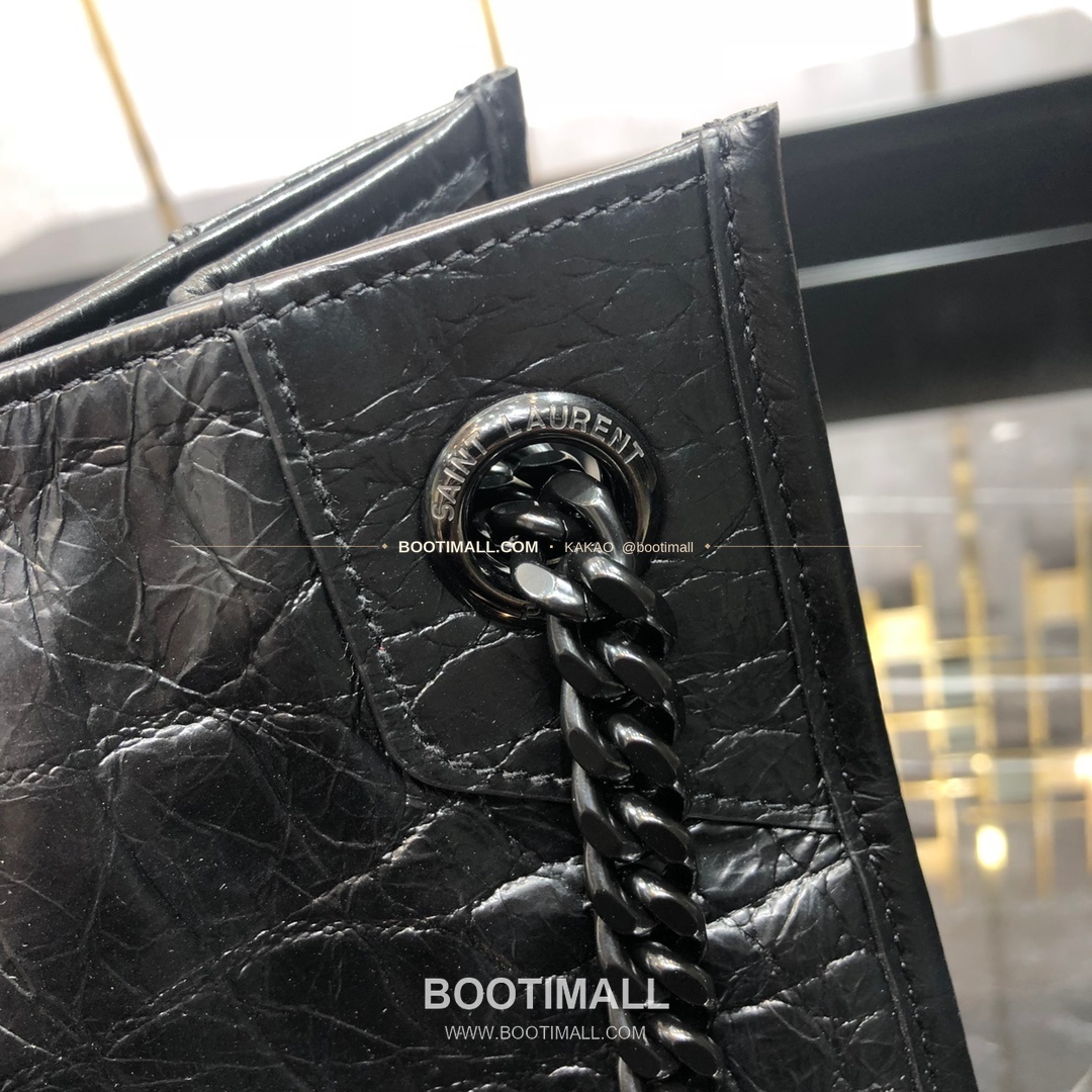 생로랑 카프스킨 크로커 엠보 Y퀼팅 토트백 Saint Laurent Calfskin Croc Embossed Y Quilted Tote Bag 591226 33cm 5