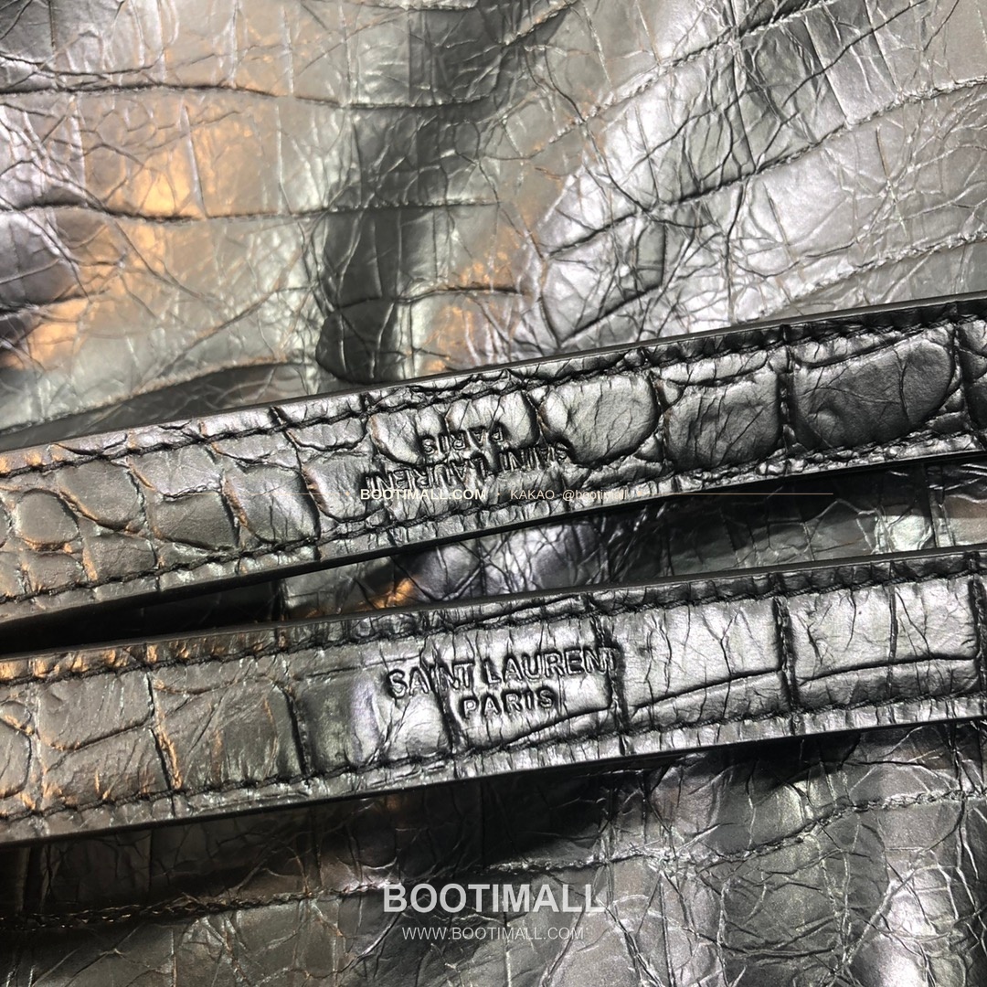 생로랑 카프스킨 크로커 엠보 Y퀼팅 토트백 Saint Laurent Calfskin Croc Embossed Y Quilted Tote Bag 591226 33cm 7