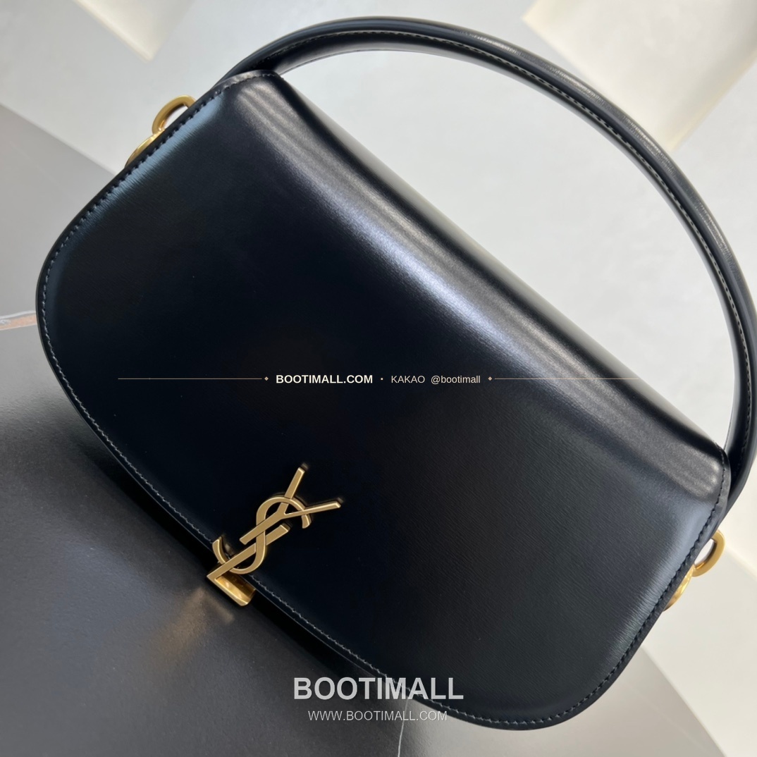 생로랑 하프문 카프스킨 카산드라 플랩 숄더백 Saint Laurent Half Moon Calfskin Cassandre Flap Shoulder Bag 787671 24cm 5