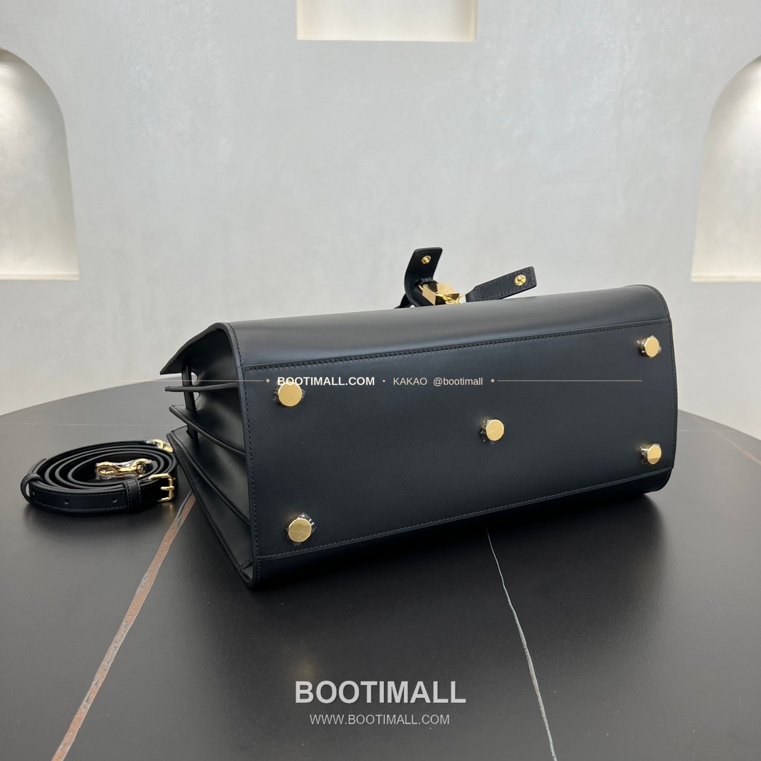 생로랑 삭 드 주르 카프스킨 아코디언 토트 숄더백 Saint Laurent Sac De Jour Calfskin Accordion Tote Shoulder Bag 324823 32cm 9