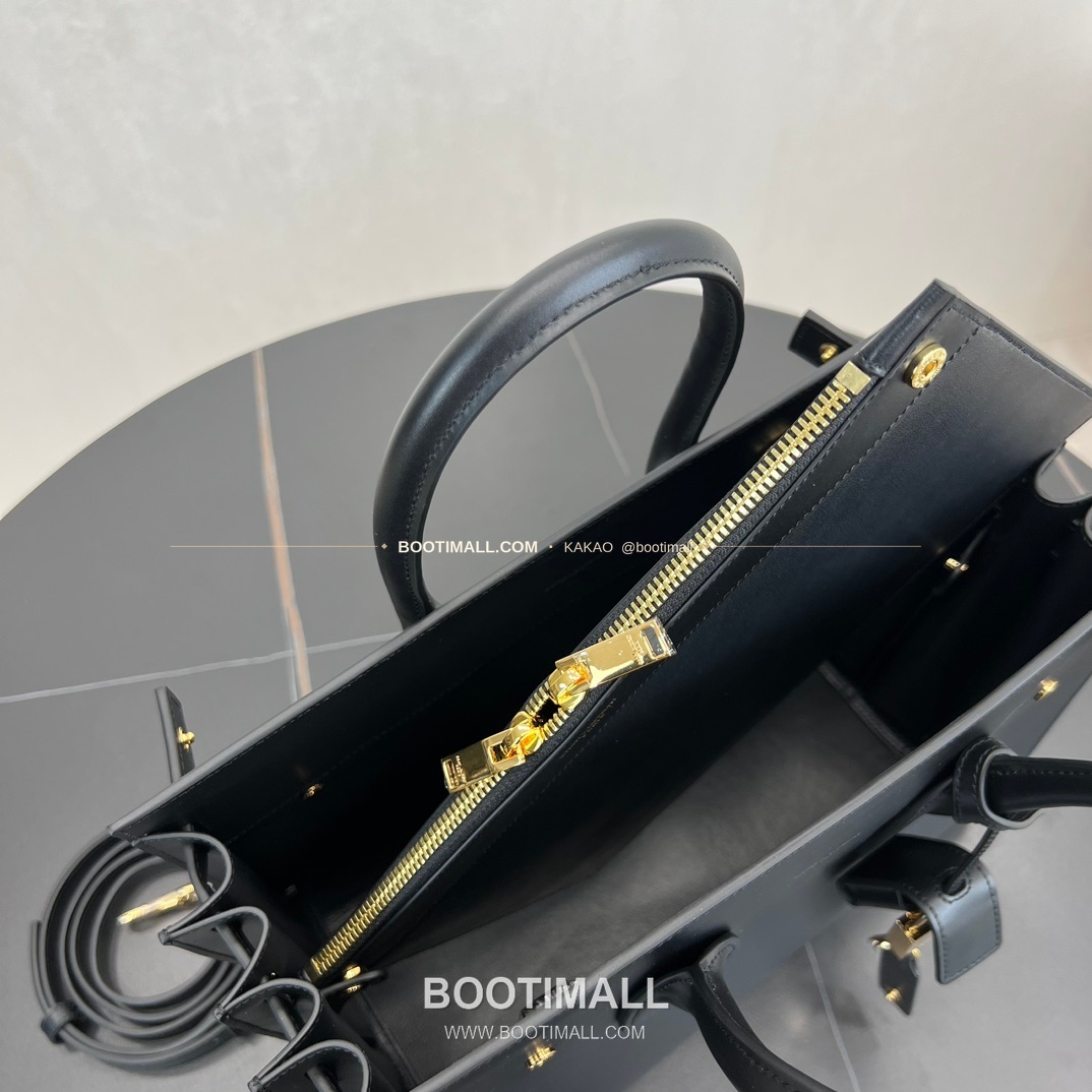 생로랑 삭 드 주르 카프스킨 아코디언 토트 숄더백 Saint Laurent Sac De Jour Calfskin Accordion Tote Shoulder Bag 324823 32cm 12