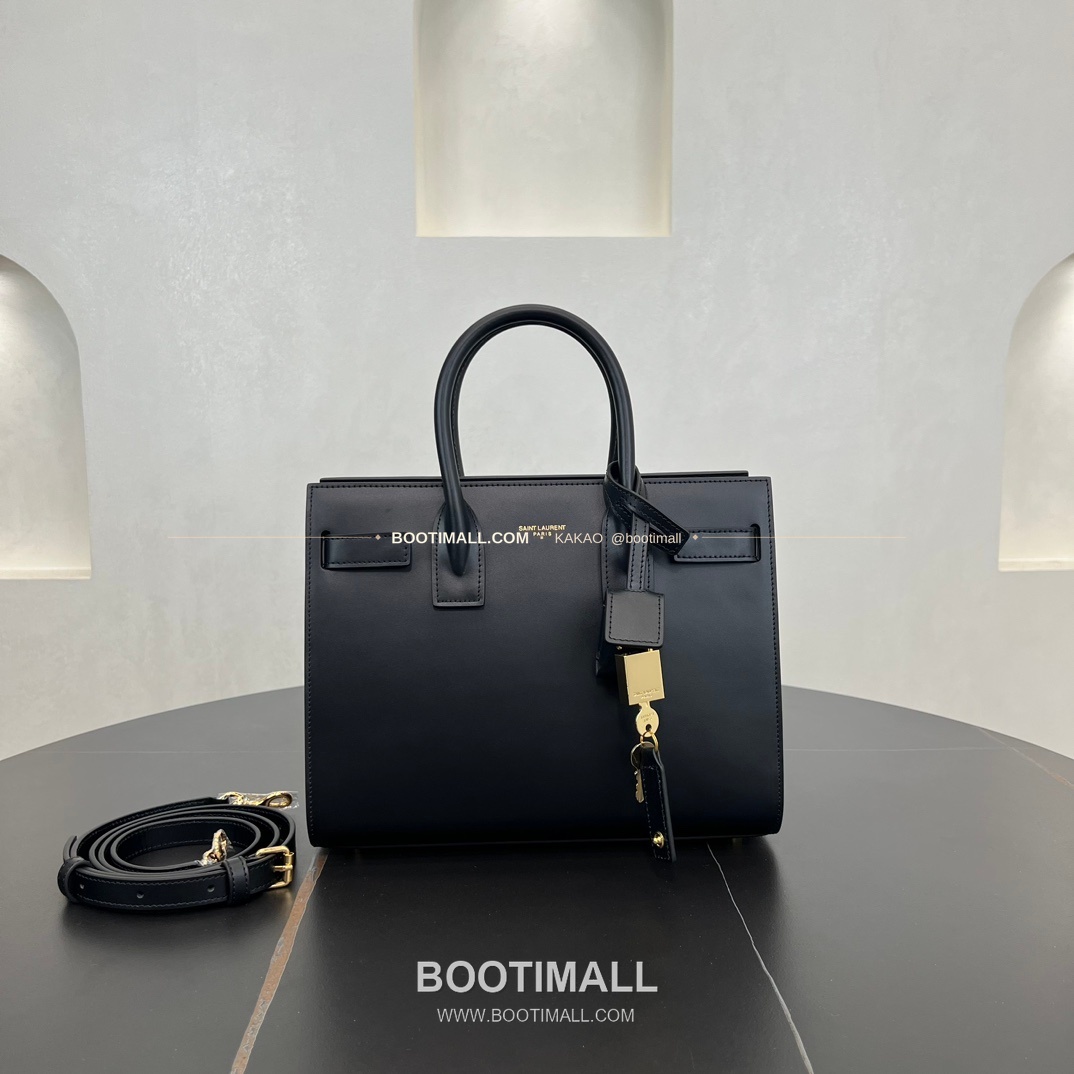 생로랑 삭 드 주르 카프스킨 아코디언 토트 숄더백 Saint Laurent Sac De Jour Calfskin Accordion Tote Shoulder Bag 377183 26cm 5