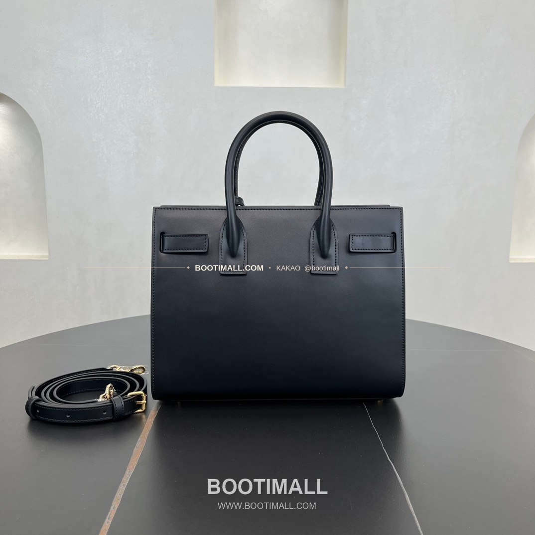 생로랑 삭 드 주르 카프스킨 아코디언 토트 숄더백 Saint Laurent Sac De Jour Calfskin Accordion Tote Shoulder Bag 377183 26cm 6