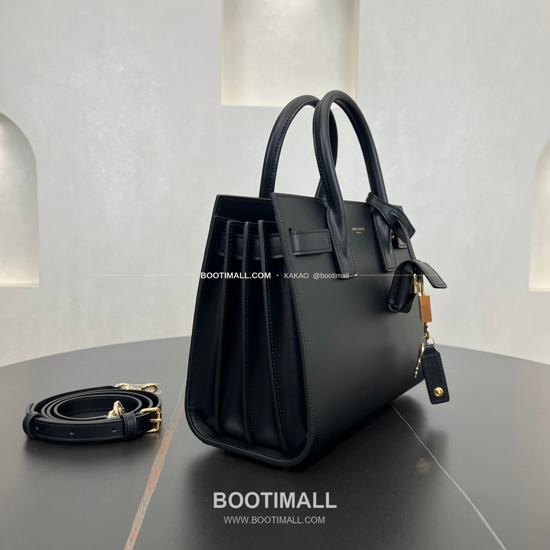 생로랑 삭 드 주르 카프스킨 아코디언 토트 숄더백 Saint Laurent Sac De Jour Calfskin Accordion Tote Shoulder Bag 377183 26cm 7