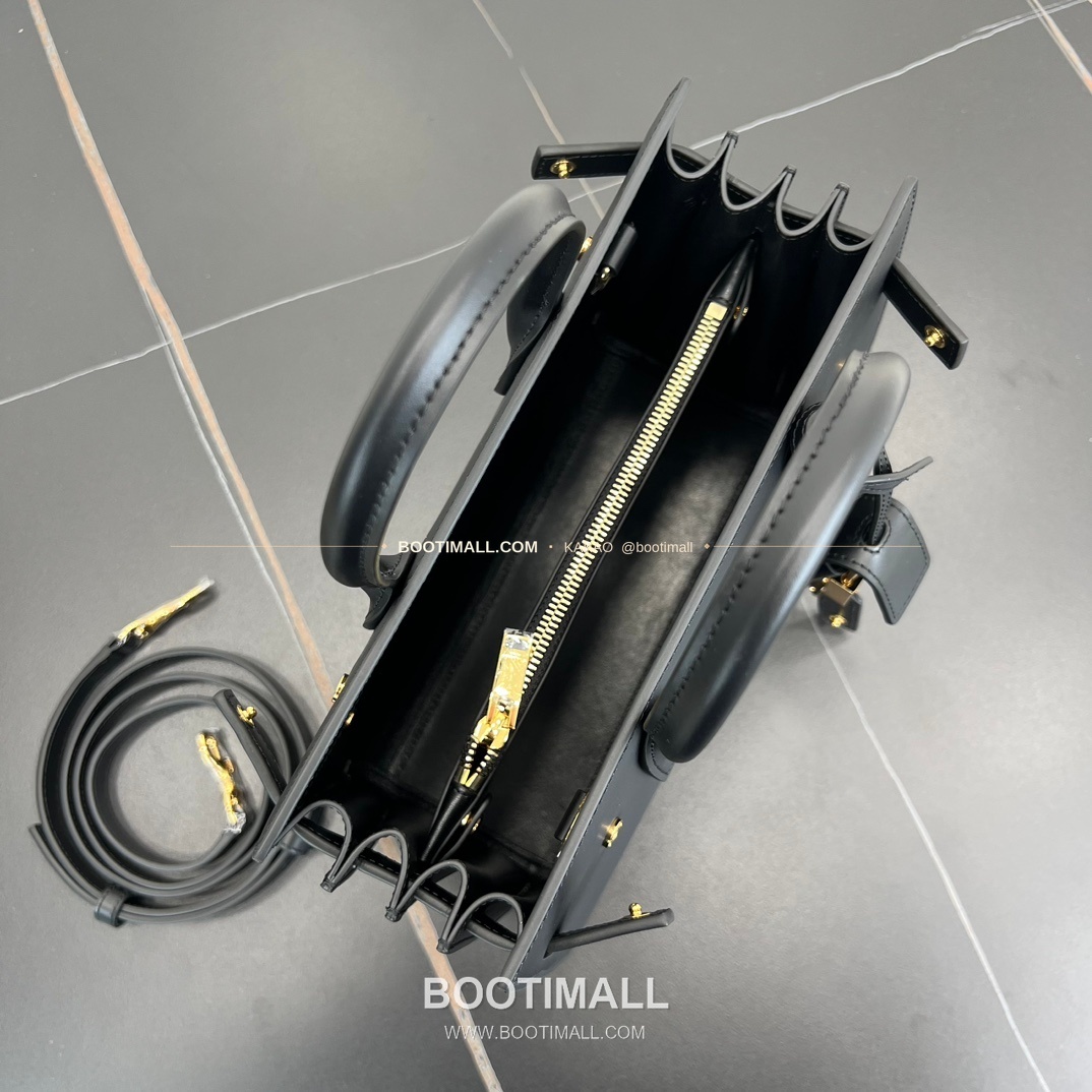 생로랑 삭 드 주르 카프스킨 아코디언 토트 숄더백 Saint Laurent Sac De Jour Calfskin Accordion Tote Shoulder Bag 377183 26cm 10