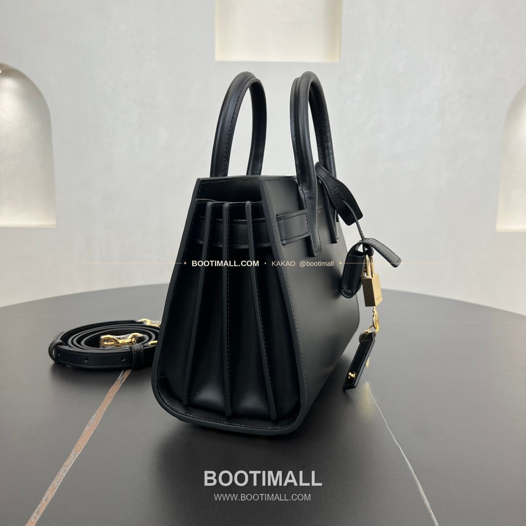 생로랑 삭 드 주르 카프스킨 아코디언 토트 숄더백 Saint Laurent Sac De Jour Calfskin Accordion Tote Shoulder Bag 340778 22cm 7