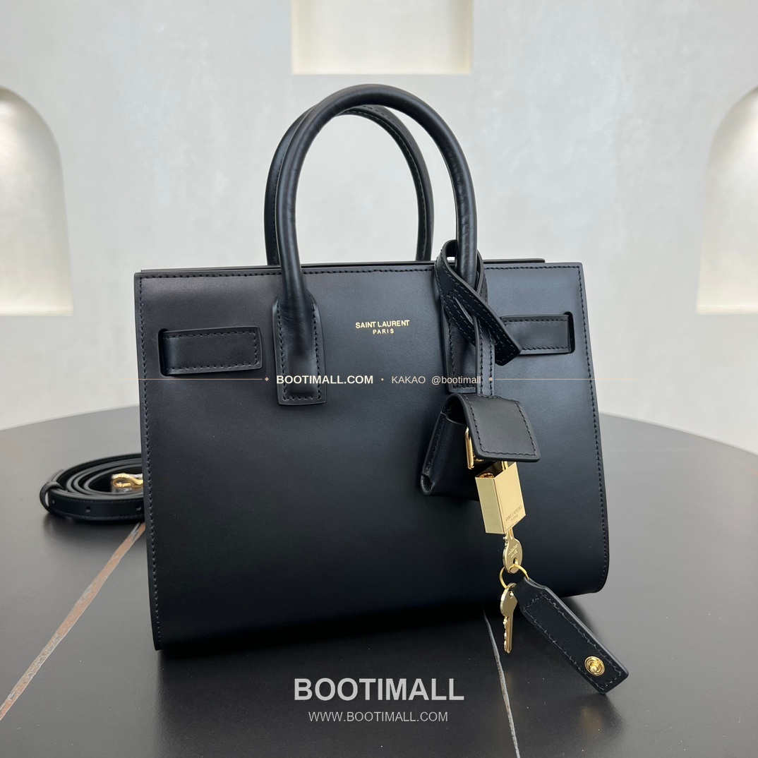 생로랑 삭 드 주르 카프스킨 아코디언 토트 숄더백 Saint Laurent Sac De Jour Calfskin Accordion Tote Shoulder Bag 340778 22cm 8