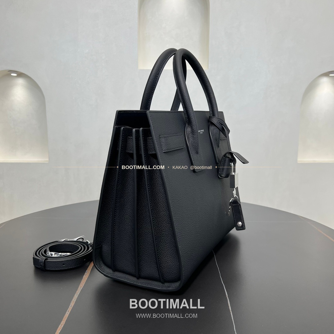 생로랑 삭 드 주르 카프스킨 다이아 엠보 아코디언 토트 숄더백 Saint Laurent Sac De Jour Calfskin Diamond Embossed Accordion Tote Shoulder Bag 378299 32cm 6