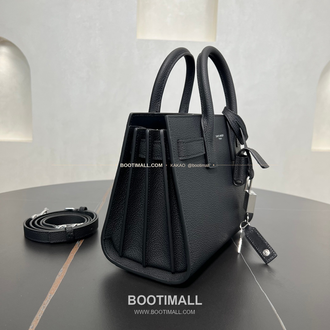 생로랑 삭 드 주르 카프스킨 다이아 엠보 아코디언 토트 숄더백 Saint Laurent Sac De Jour Calfskin Diamond Embossed Accordion Tote Shoulder Bag 340778 22cm 7