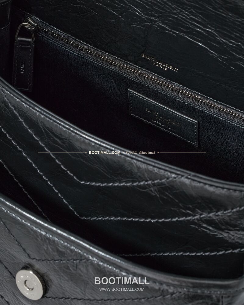 생로랑 니키 램스킨 빈티지 V퀼팅 플랩 체인 숄더백 Saint Laurent Niki Lambskin Vintage V Quilted Flap Chain Shoulder Bag 633184 28cm 6