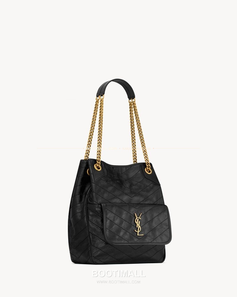 생로랑 니키 카프스킨 빈티지 V퀼팅 토트 숄더백 Saint Laurent Niki Calfskin Vintage V Quilted Tote Shoulder Bag 862295 30cm 4