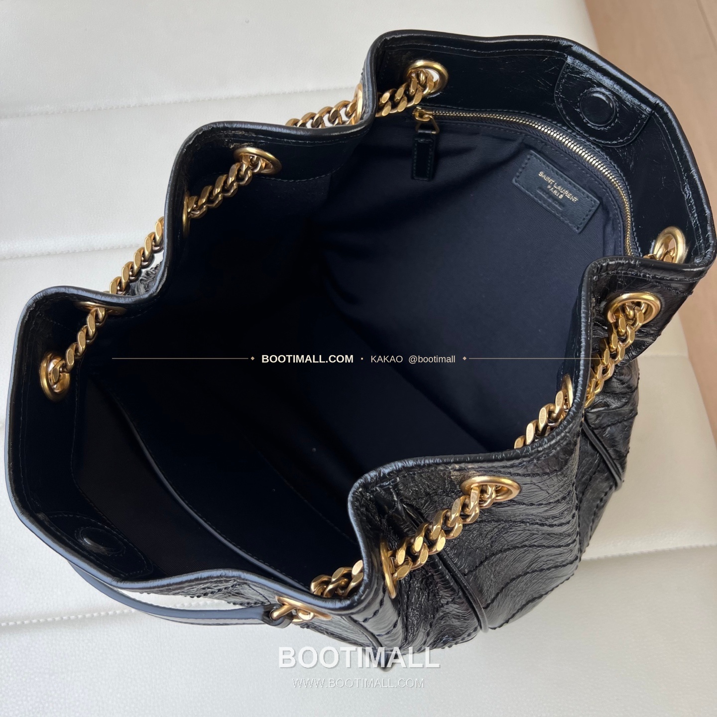 생로랑 니키 카프스킨 빈티지 V퀼팅 토트 숄더백 Saint Laurent Niki Calfskin Vintage V Quilted Tote Shoulder Bag 862295 30cm 11