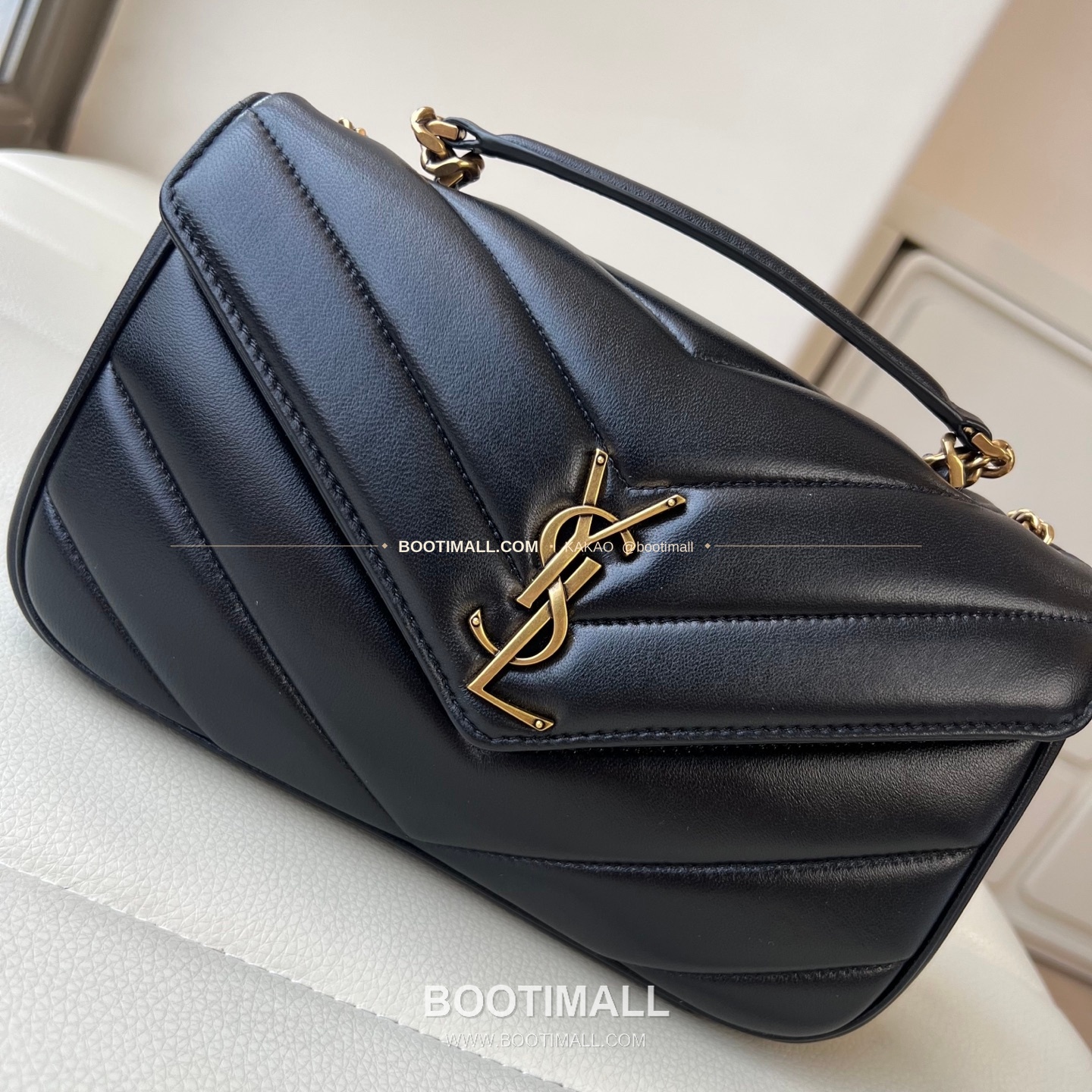 생로랑 루루 카프스킨 V퀼팅 토트 숄더백 Saint Laurent Loulou Calfskin V Quilted Tote Shoulder Bag 869461 25cm 14