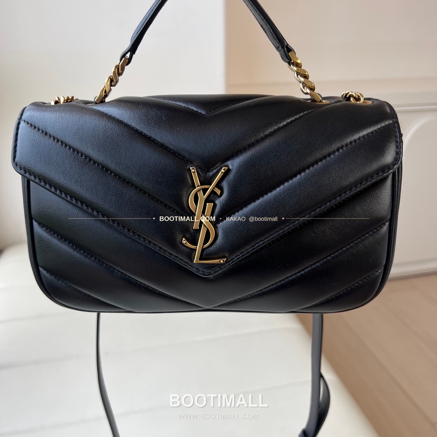 생로랑 루루 카프스킨 V퀼팅 토트 숄더백 Saint Laurent Loulou Calfskin V Quilted Tote Shoulder Bag 869461 25cm 16