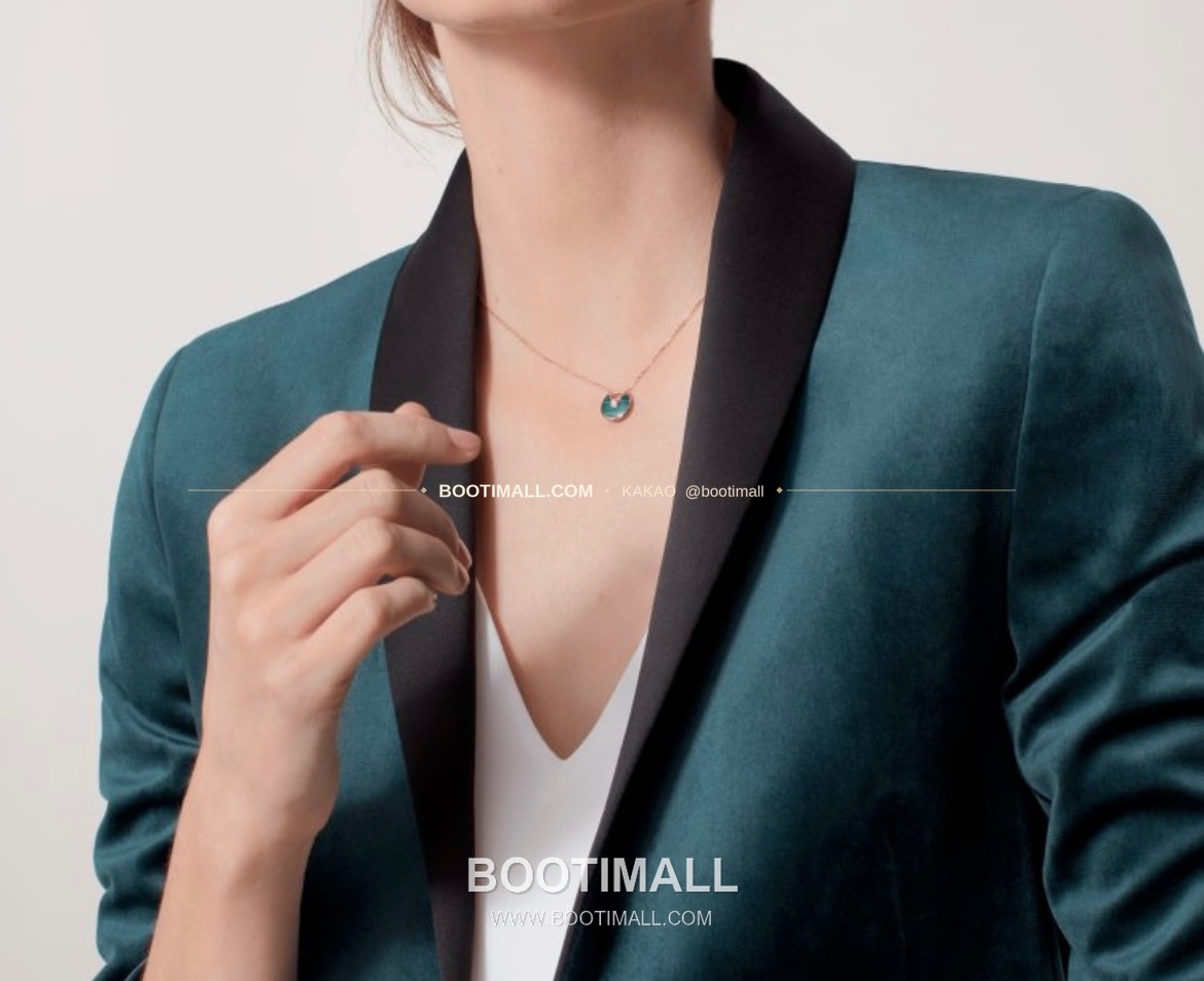 까르띠에 아뮬렛 수호석 팬던트 V 골드 네크리스 Cartier Amulette Guardian Stone Pendant V Gold Necklace 2