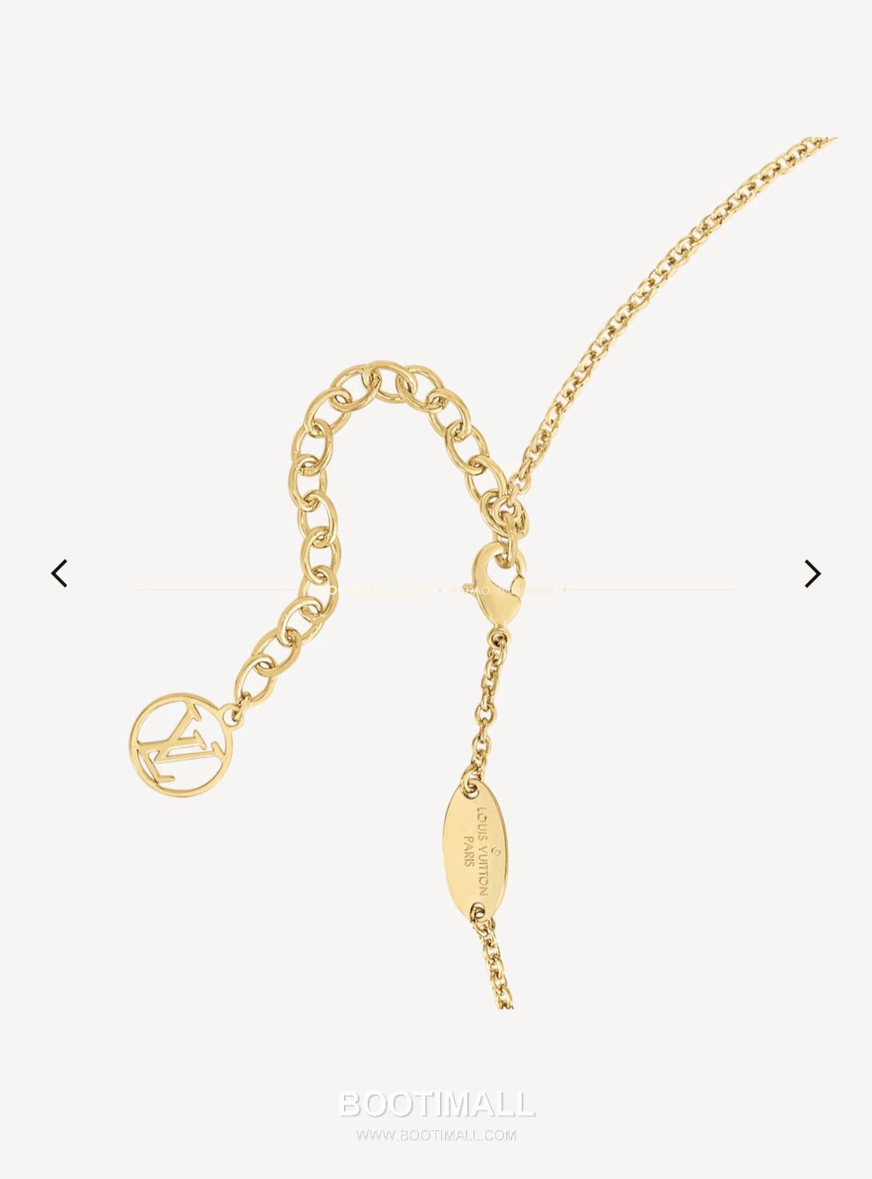 루이비통 풀 다이아 골드 V 골드 네크리스 Louis Vuitton Full Diamond Gold V Gold Necklace 3