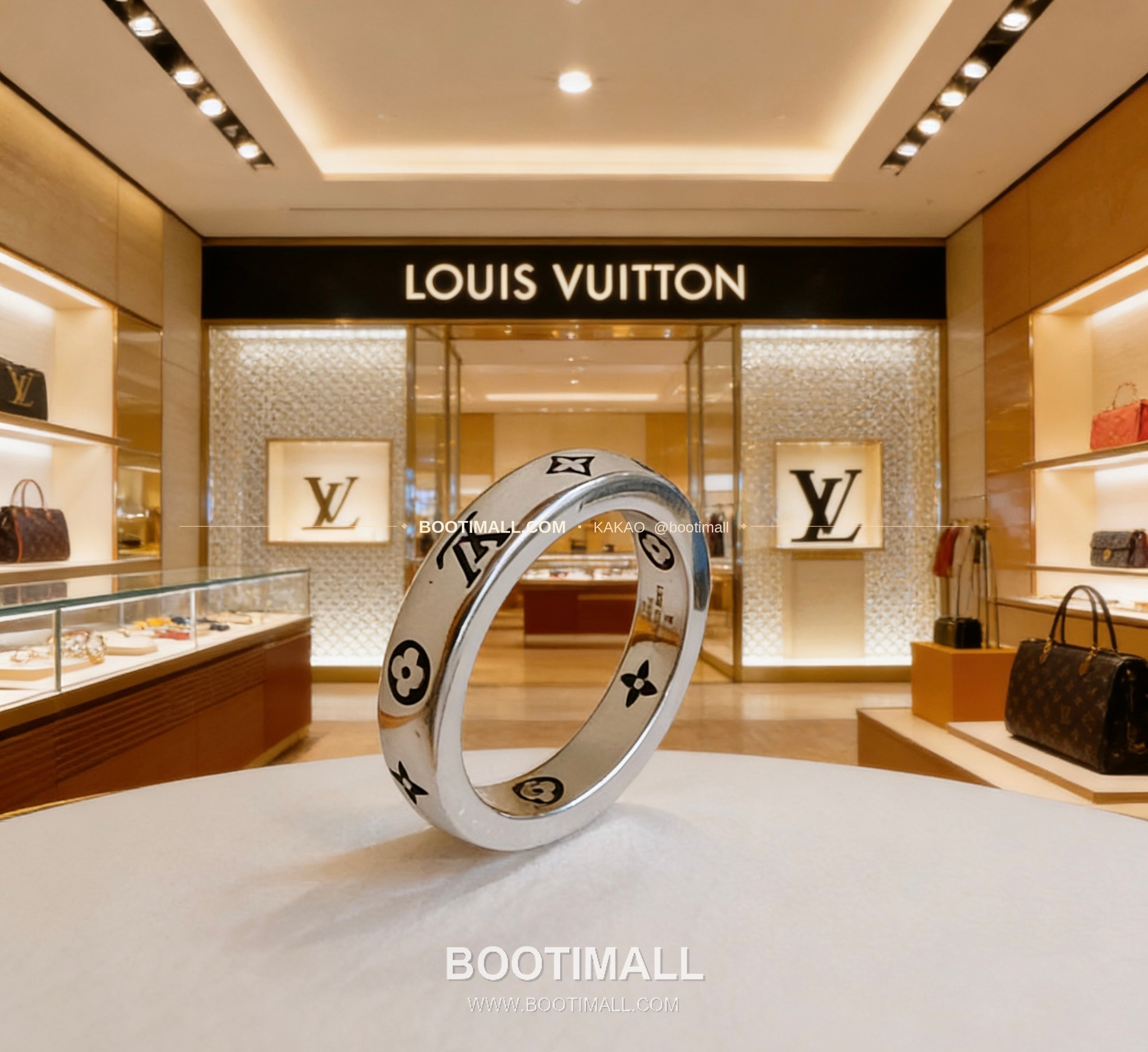 루이비통 빈티지 실버 펑크 링 Louis Vuitton Vintage Silver Punk Ring 4