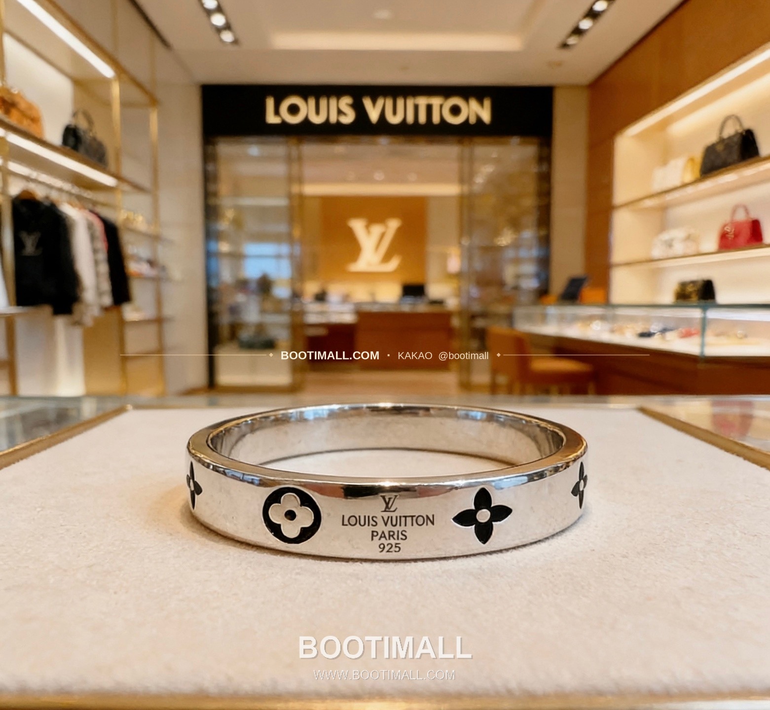 루이비통 빈티지 실버 펑크 링 Louis Vuitton Vintage Silver Punk Ring 5