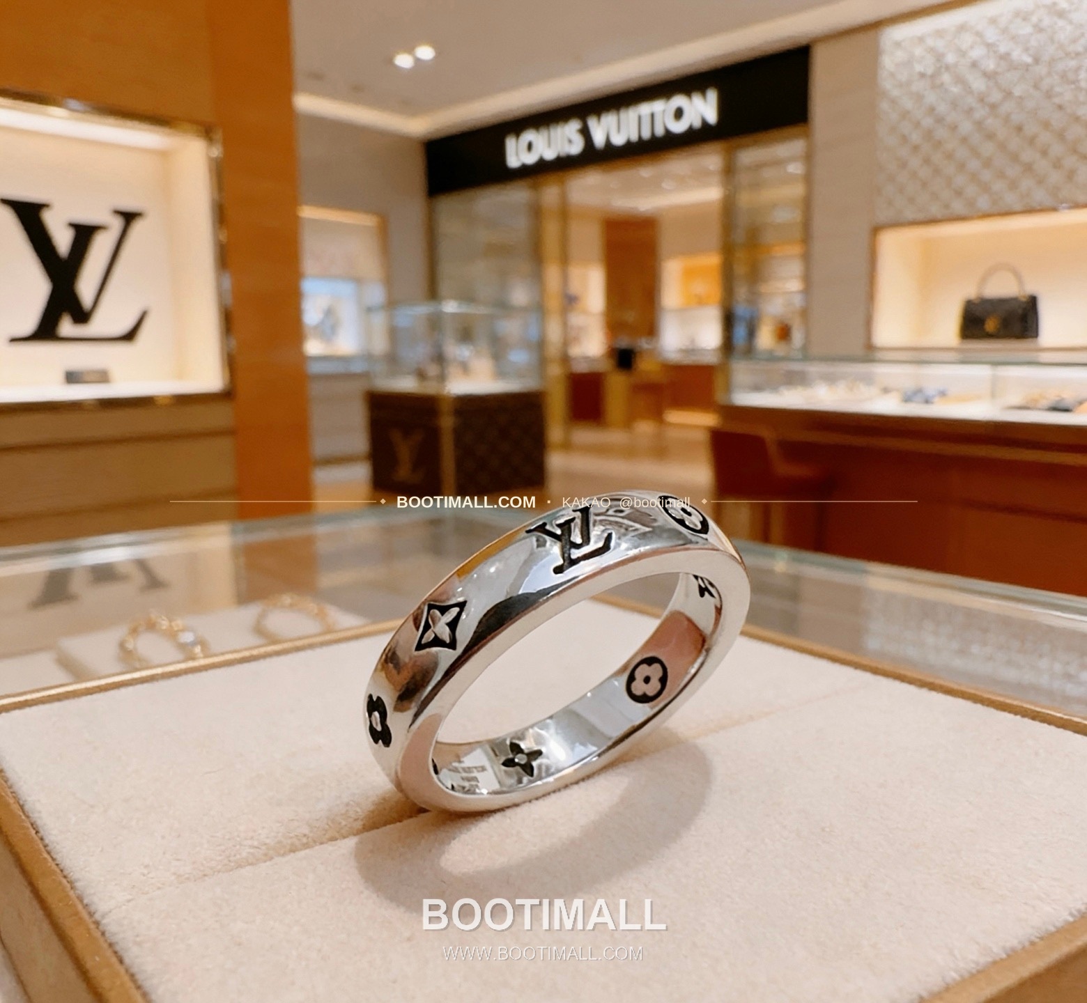 루이비통 빈티지 실버 펑크 링 Louis Vuitton Vintage Silver Punk Ring 6