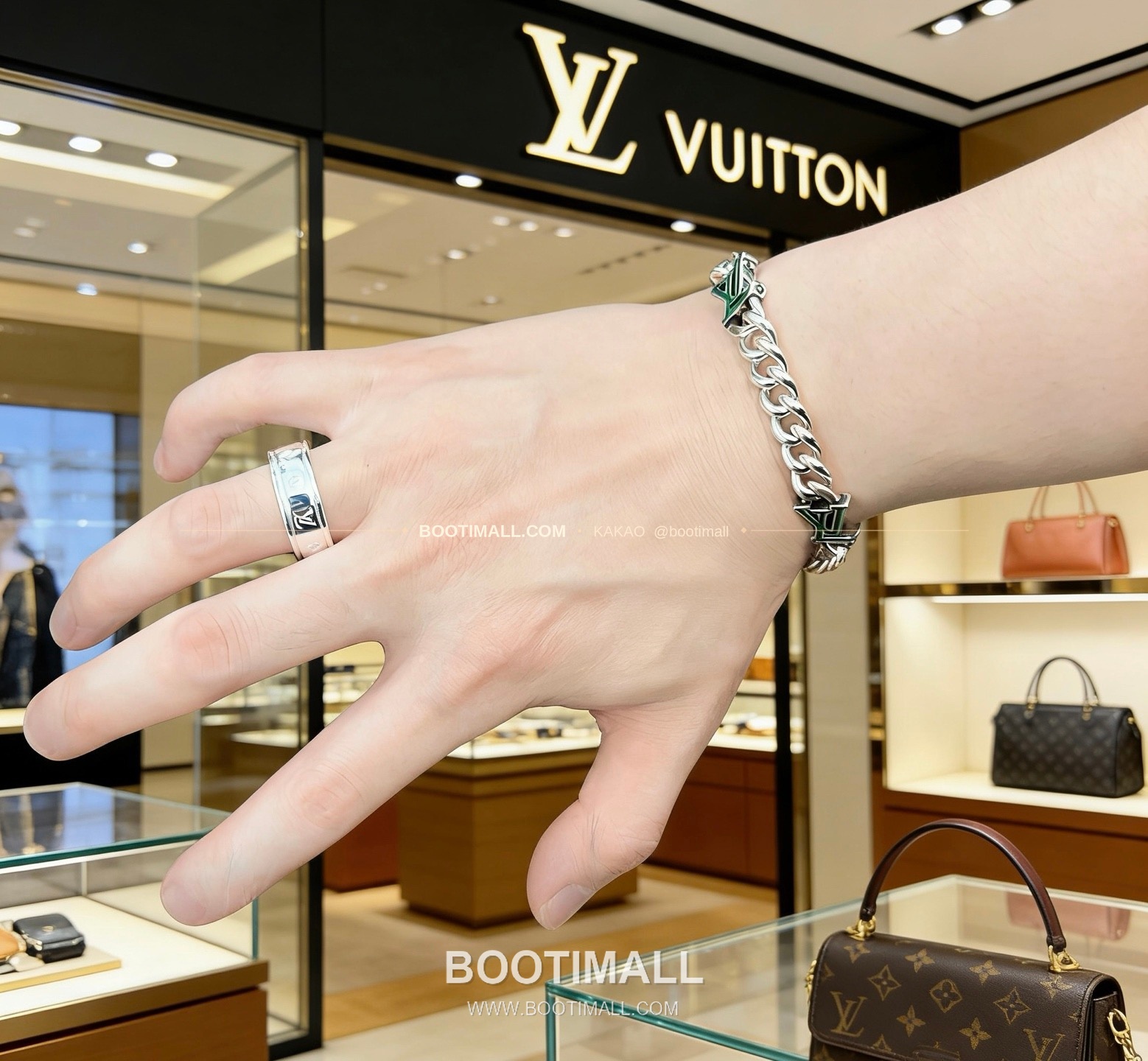 루이비통 빈티지 실버 펑크 링 Louis Vuitton Vintage Silver Punk Ring 4