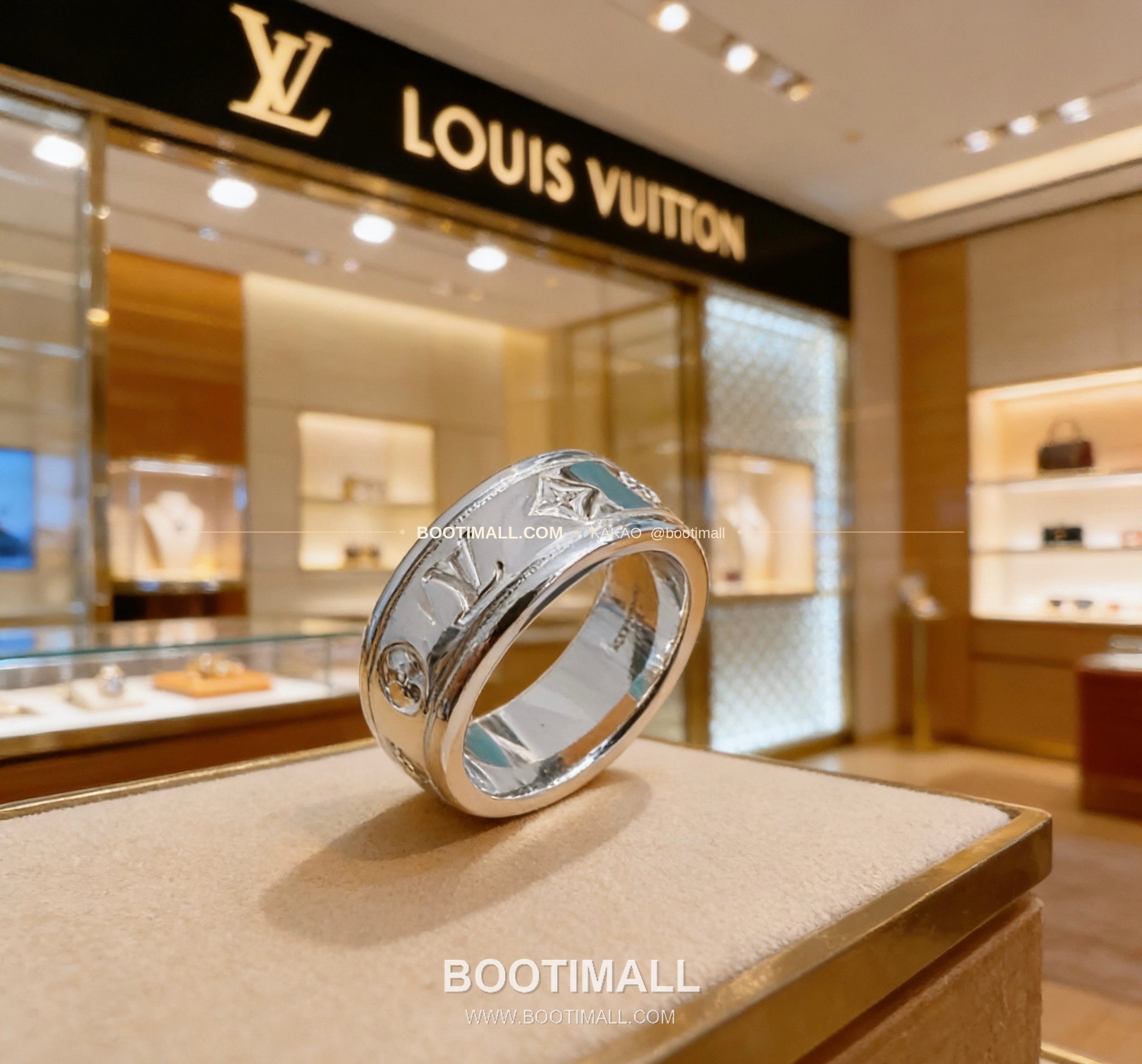 루이비통 빈티지 실버 펑크 링 Louis Vuitton Vintage Silver Punk Ring 6