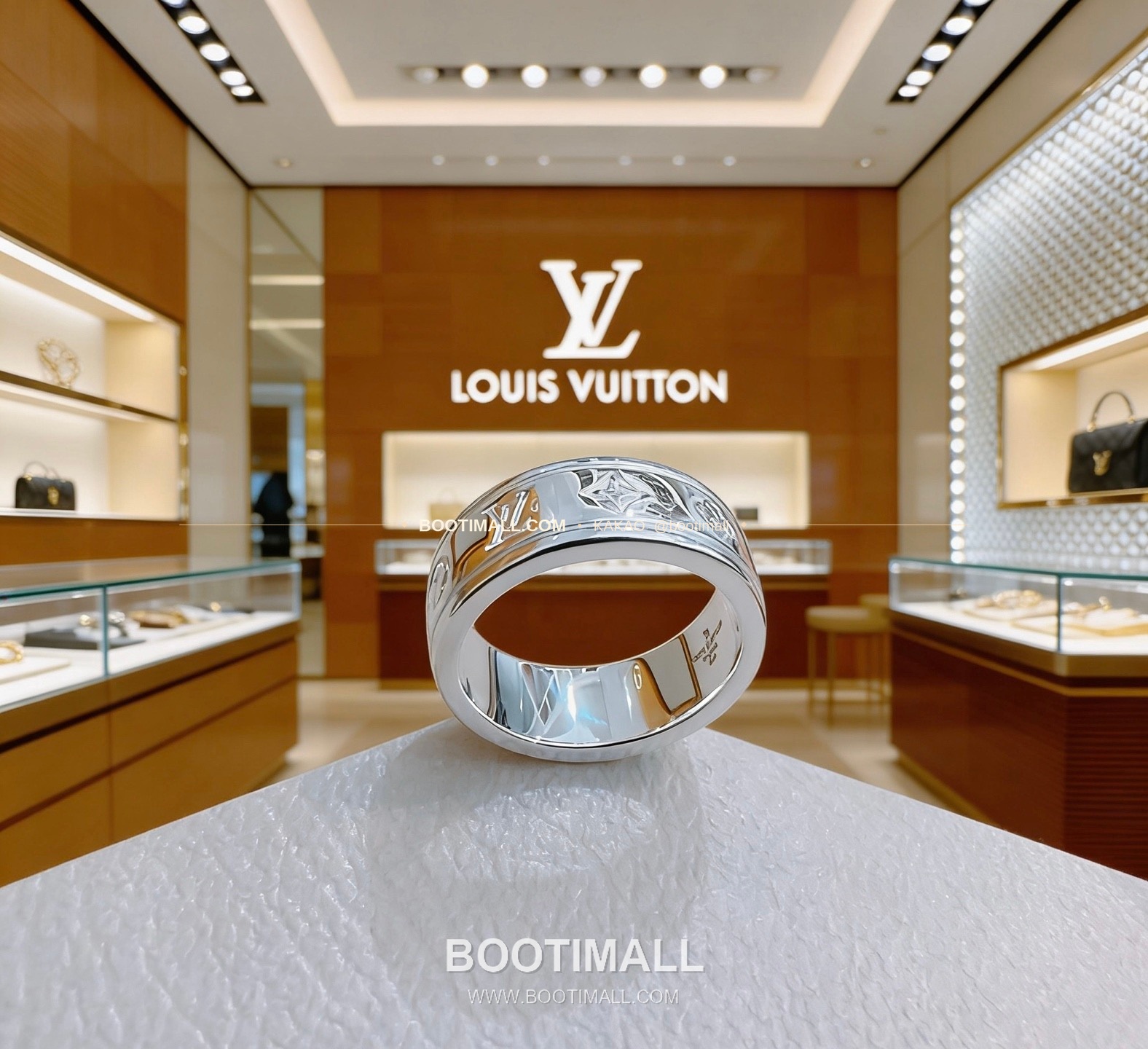 루이비통 빈티지 실버 펑크 링 Louis Vuitton Vintage Silver Punk Ring 8