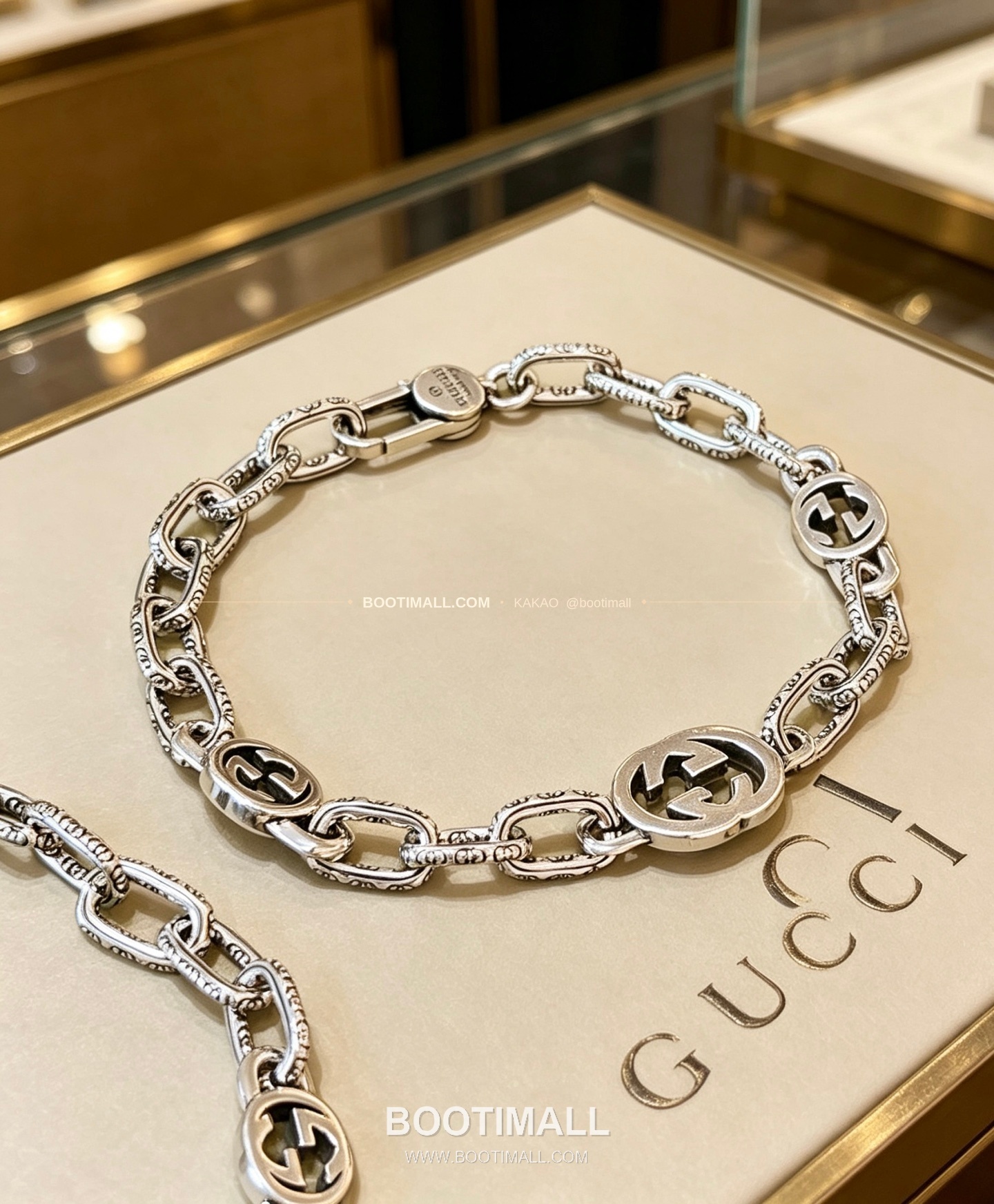 구찌 2026 더블 G 로고 체인 브레이슬릿 Gucci 2026 Double G Logo Chain Bracelet 1