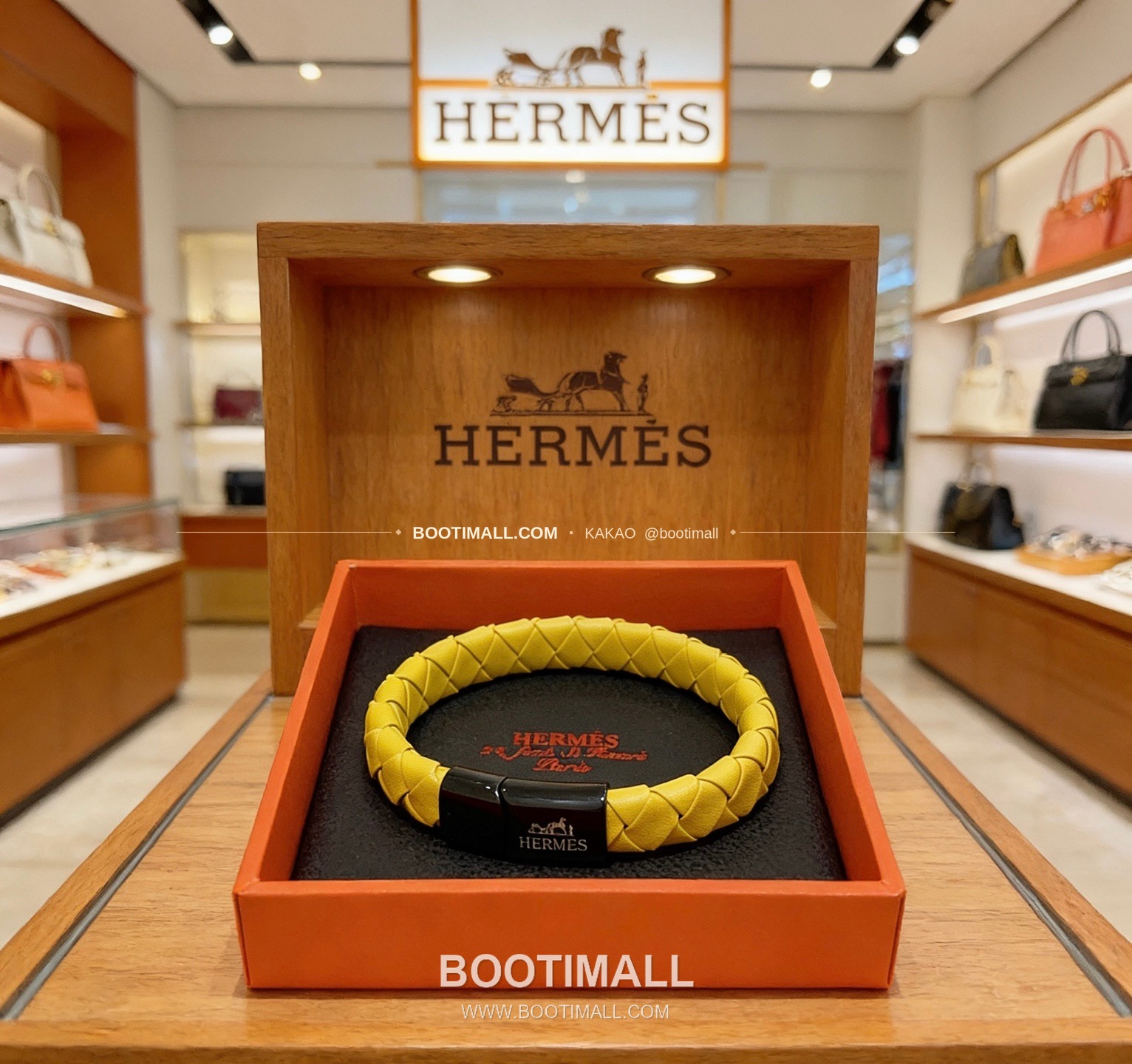 에르메스 앵거 포레스트 가죽 스트랩 18K 골드 브레이슬릿 Hermes Anger Forest Leather Strap 18K Gold Bracelet 5