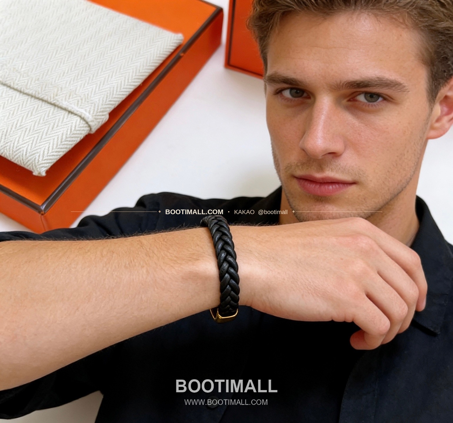 에르메스 앵거 포레스트 18K 골드 가죽 스트랩 브레이슬릿 Hermes Anger Forest 18K Gold Leather Strap Bracelet 3