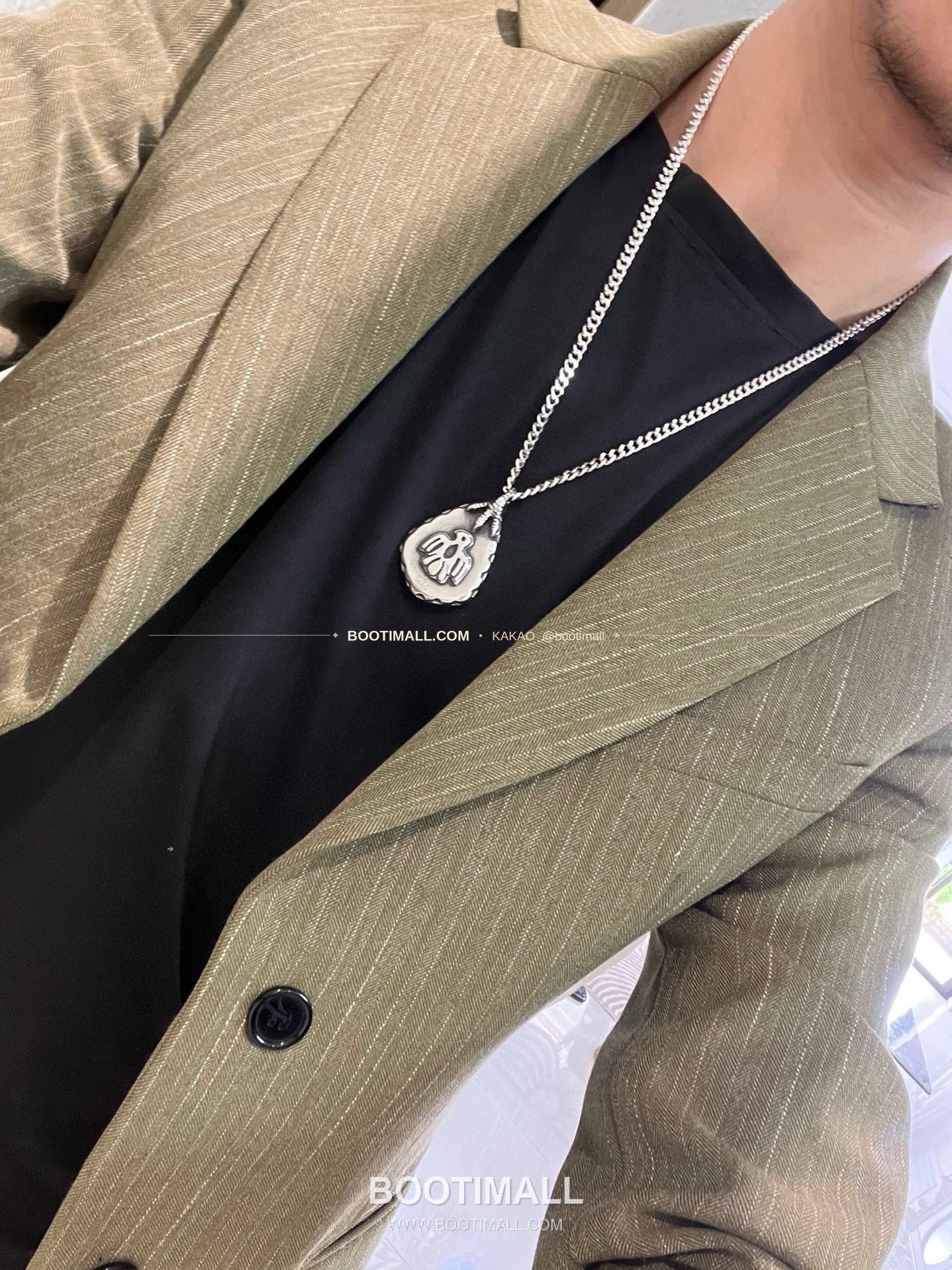 구찌 앵거 포레스트 더블 G 빈티지 실버 체인 네크리스 Gucci Anger Forest Double G Vintage Silver Chain Necklace 6