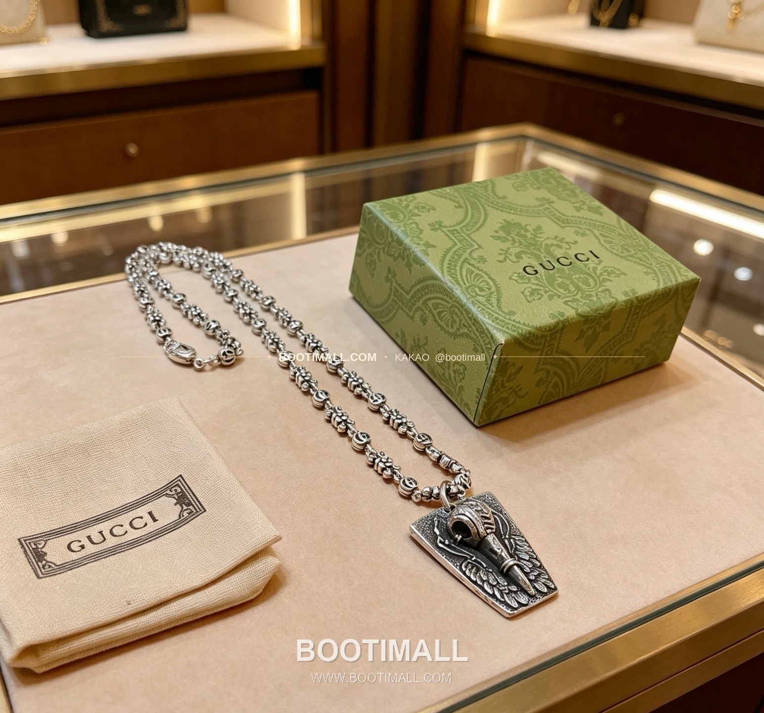 구찌 앵거 포레스트 더블 G 빈티지 체인 네크리스 Gucci Anger Forest Double G Vintage Chain Necklace 1