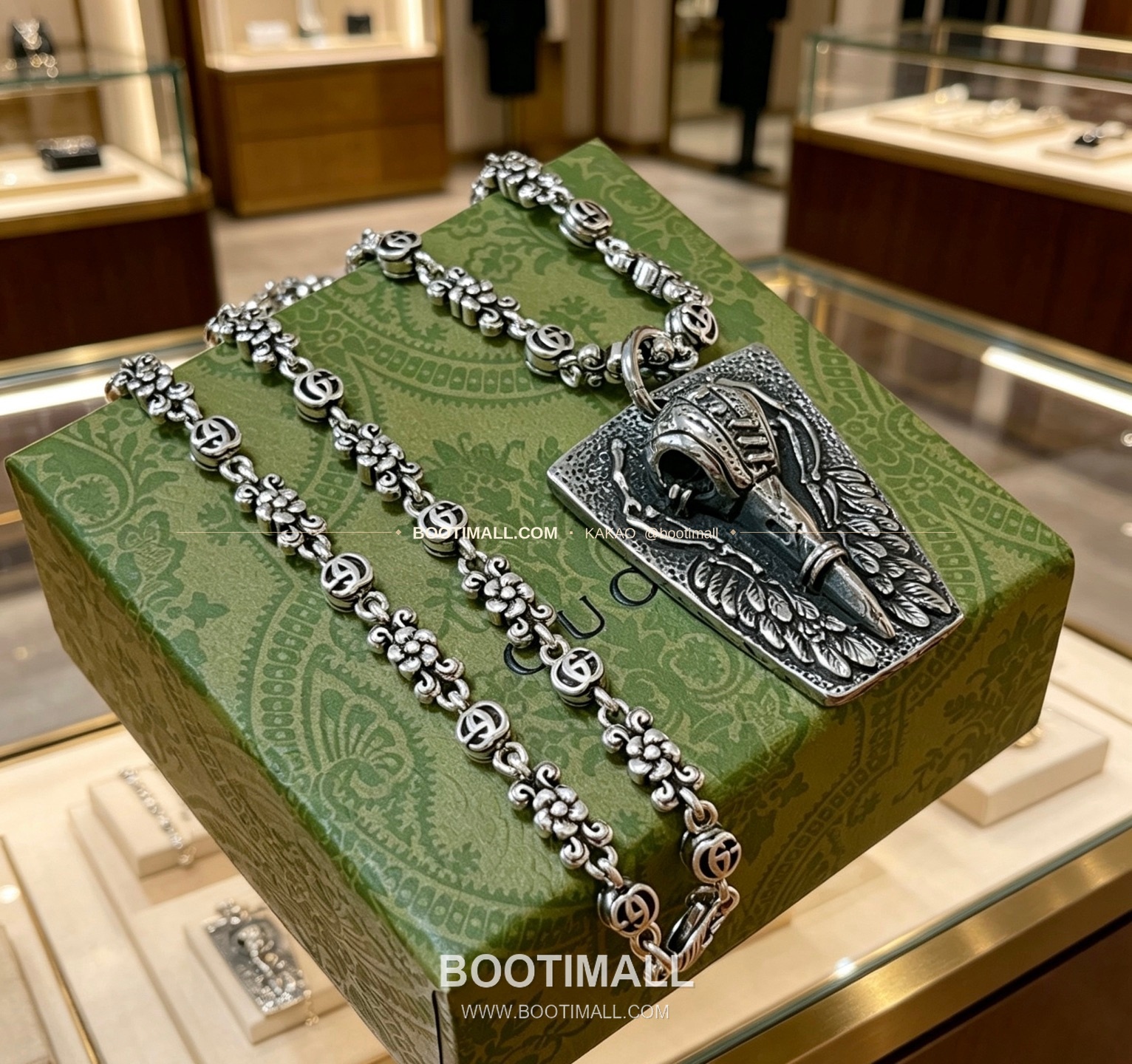 구찌 앵거 포레스트 더블 G 빈티지 체인 네크리스 Gucci Anger Forest Double G Vintage Chain Necklace 2