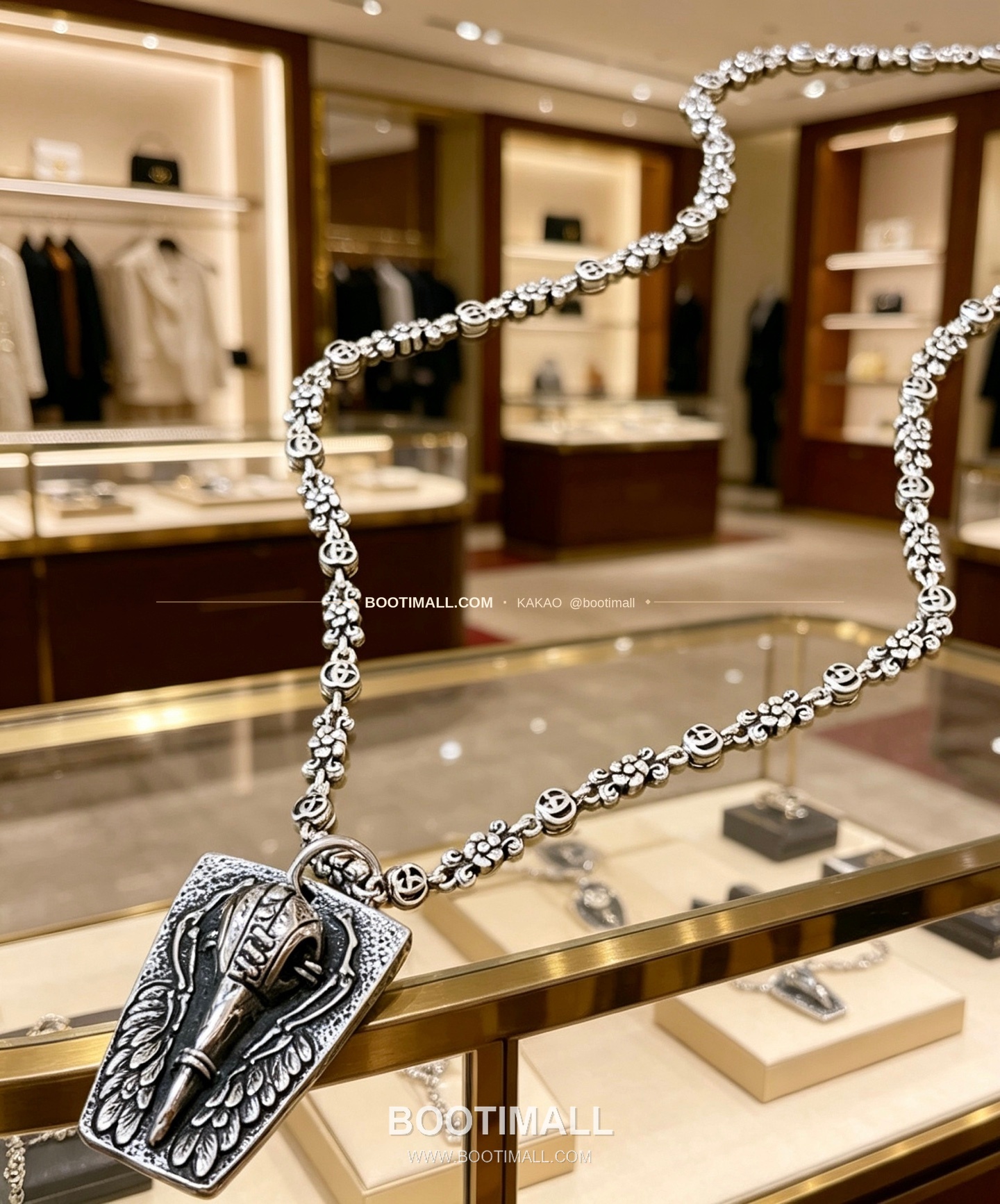 구찌 앵거 포레스트 더블 G 빈티지 체인 네크리스 Gucci Anger Forest Double G Vintage Chain Necklace 6