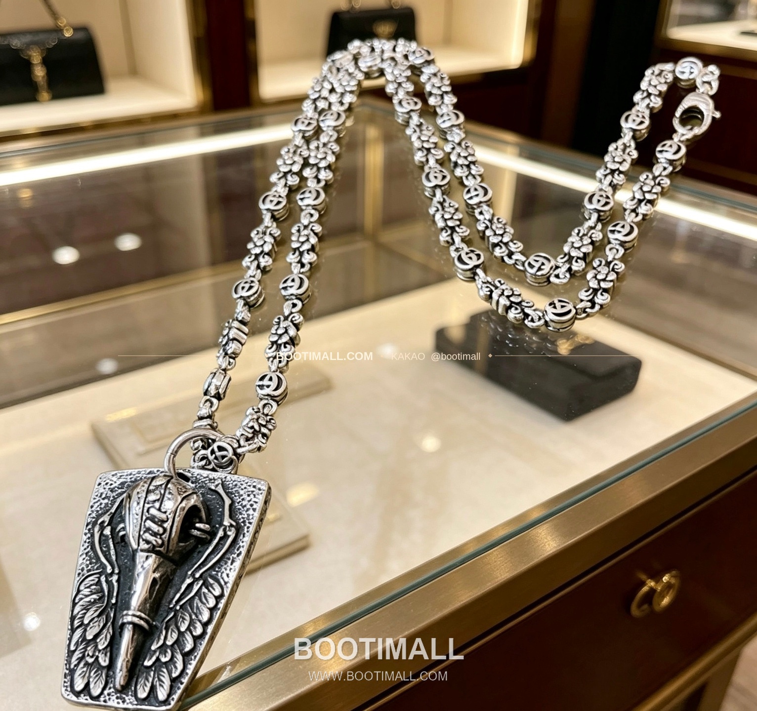 구찌 앵거 포레스트 더블 G 빈티지 체인 네크리스 Gucci Anger Forest Double G Vintage Chain Necklace 8