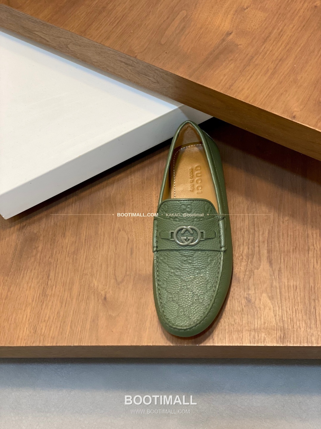 구찌 스웨이드 호스빗 드라이빙 슬립온 로퍼 그린 Gucci Suede Horsebit Driving Slip-On Loafers 6